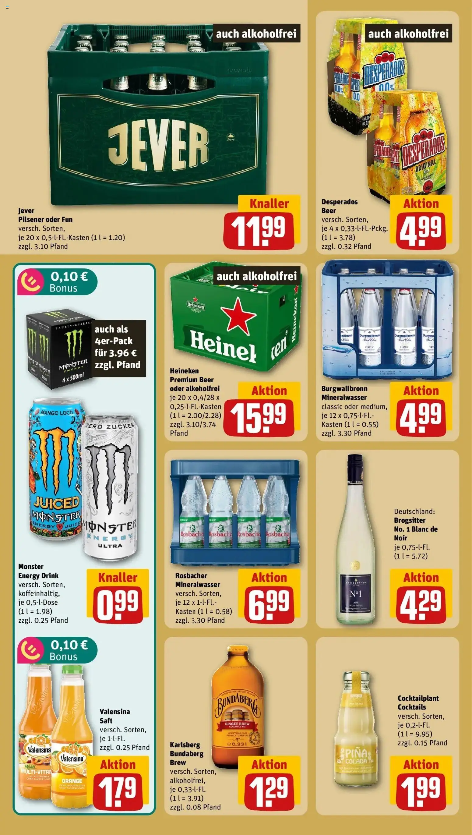 REWE Prospekt ab 14.09.2026 zum Blättern » Angebote | Seite: 18 | Produkte: Heineken, Monster, Zucker, Mango