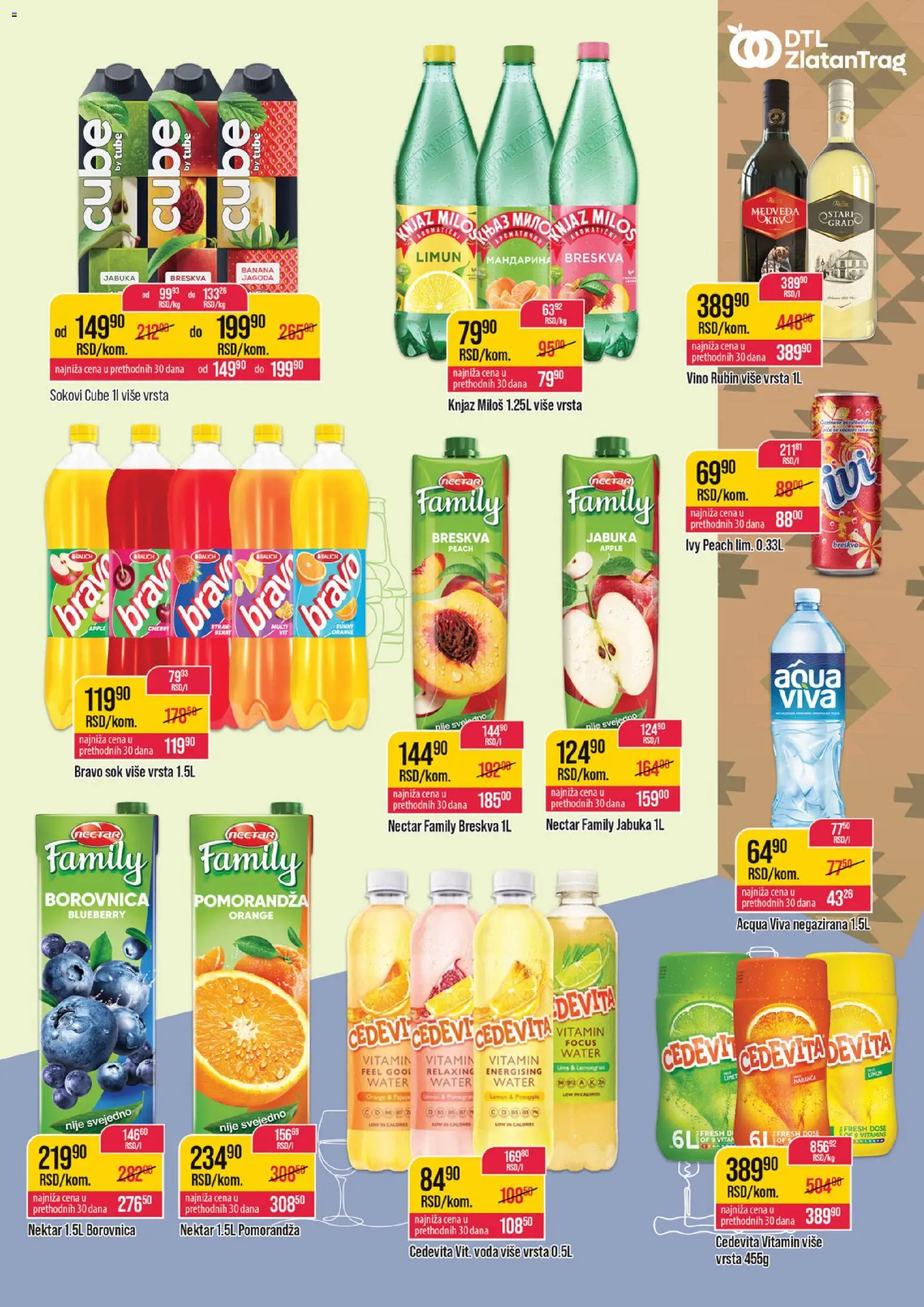 Zlatan Trag katalog - važi od 23.09.2026 | Strana: 9 | Proizvode: Banana, Cedevita, Voda, Vino