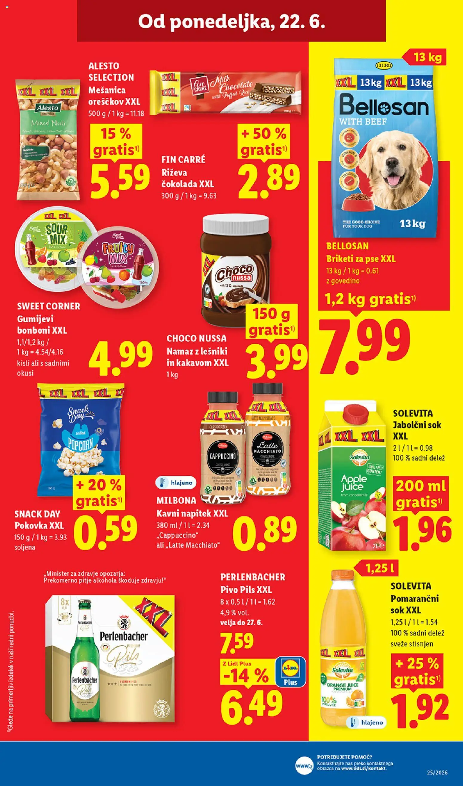 Novi Lidl katalog ponudbe – veljaven od 18.06.2026 | Stran: 49 | Izdelki: Namaz, Cokolada, Sok, Pivo