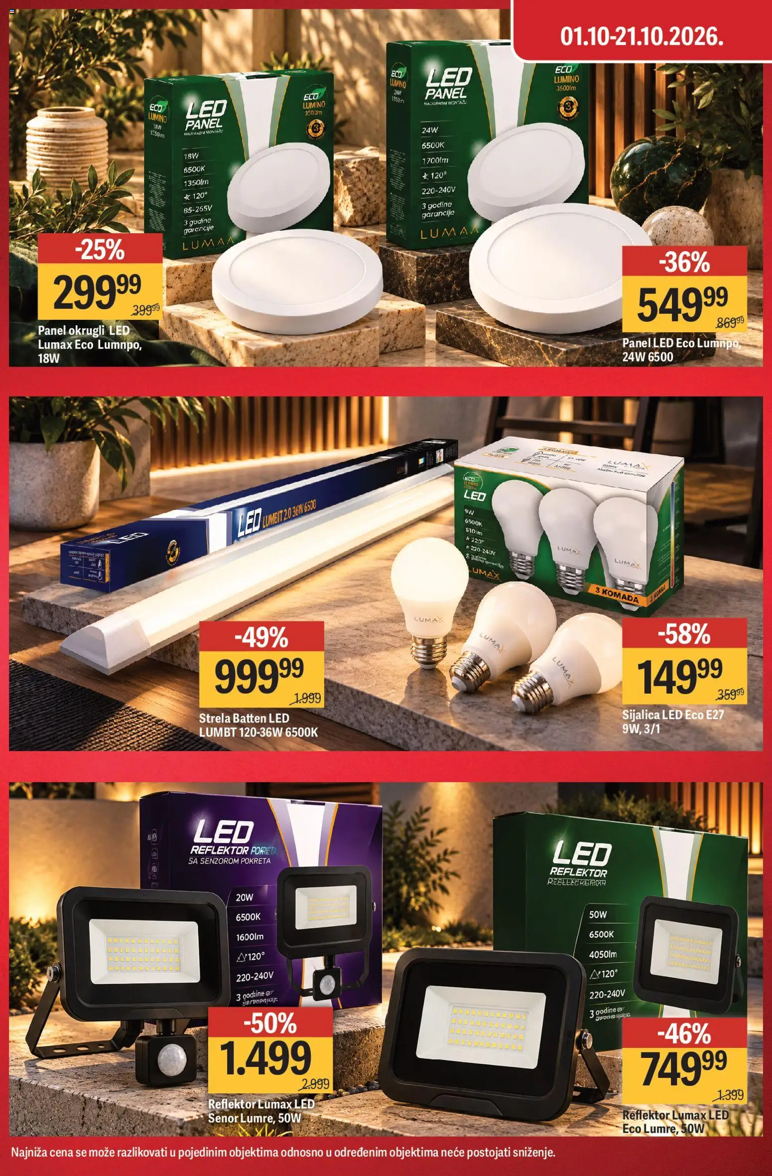 Mega Maxi katalog - važi od 01.10.2026 | Strana: 2 | Proizvode: Led, Sijalica, LED sijalica, Reflektor