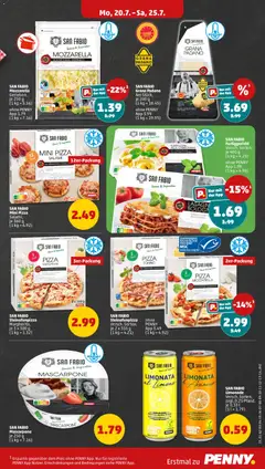 SAN FABIO Mozzarella Gerieben, SAN FABIO Mozzarella Gerieben, je 250 g (1 kg = 5.56) ab 20.07.2026 gültig | Seite: 15