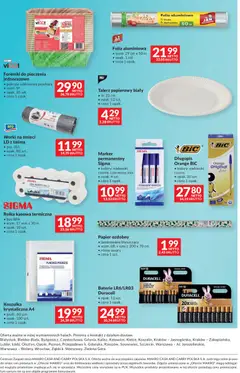 Pogląd oferty "Makro gazetka - Dystrybucja do sklepów" - ważna od 27.10.2026 | Strona: 43 | Produkty: Worki na śmieci, Folia aluminiowa, Baterie, Folia