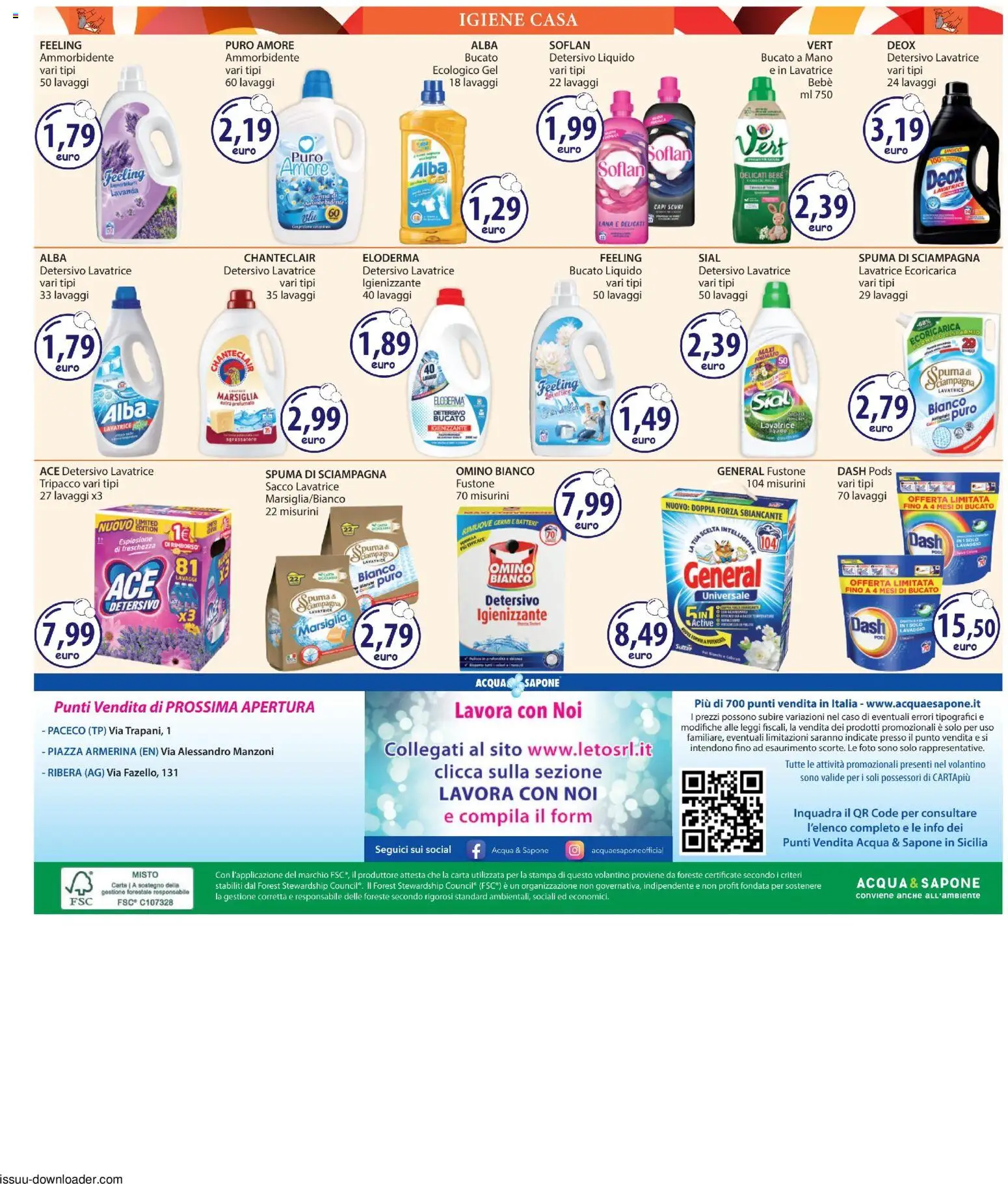 Volantino Acqua e Sapone del 18.06.2026 | Pagina: 20 | Prodotti: Ammorbidente, Sgrassatore, Acqua, Lavanda
