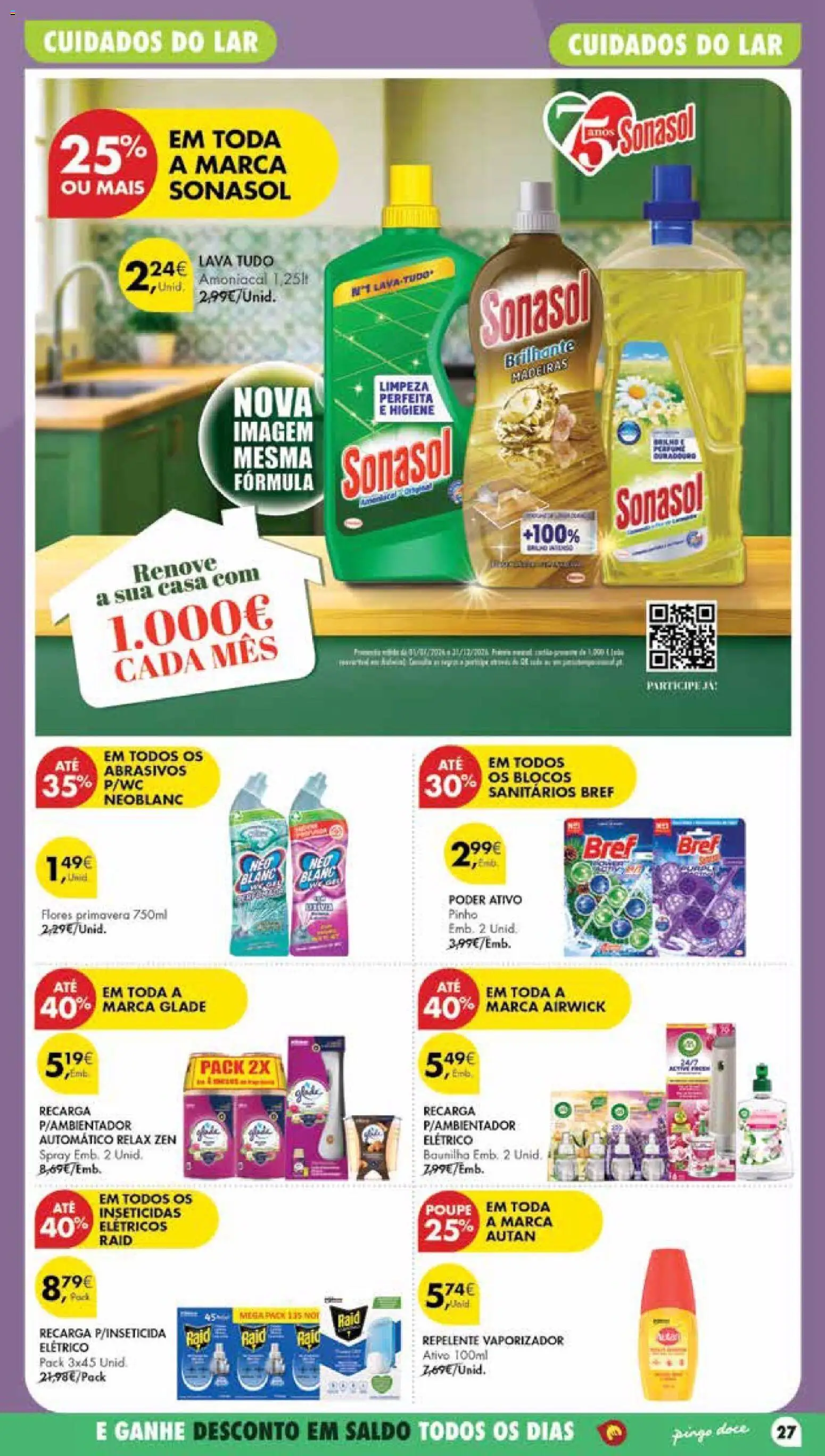 Pingo Doce Poupe Esta Semana Madeira │ válido de 14/07/2026 | Página: 27 | Produtos: Flores, Repelente, Madeiras