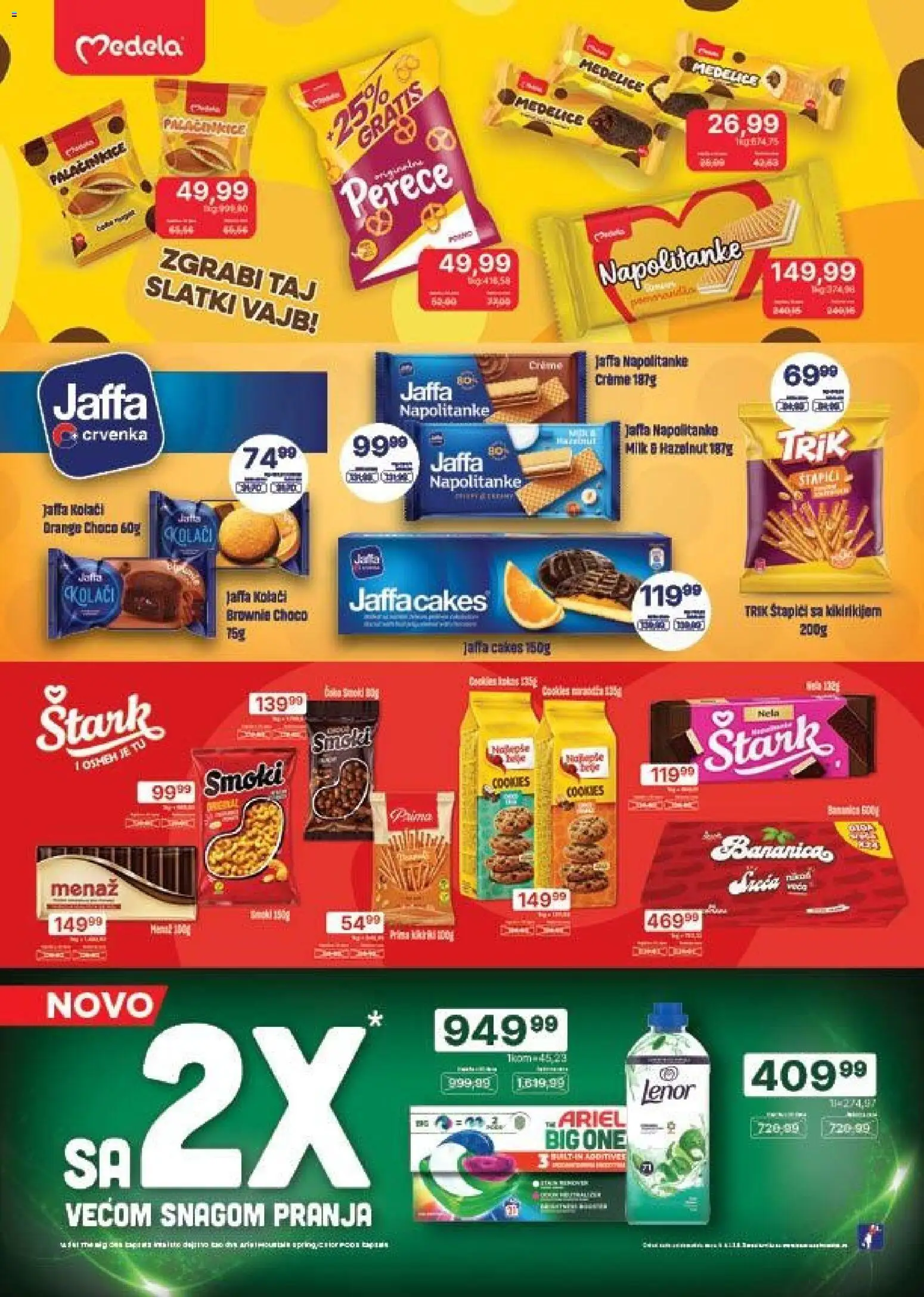 Univerexport katalog - važi od 17.08.2026 | Strana: 21 | Proizvode: Lenor, Smoki, Brownie, Napolitanke