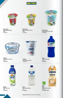 Metro katalog BMPL - pregled Metro kataloga - važi od 01.06.2026 | Strana: 2 | Proizvode: Kiselo mleko, Sveže mleko, Grčki jogurt, Moja kravica