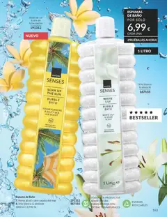 Vista previa Catálogo AVON campaña 7 válido desde el 01/07/2026 | Página: 163 | Productos: Espuma de baño, Baño