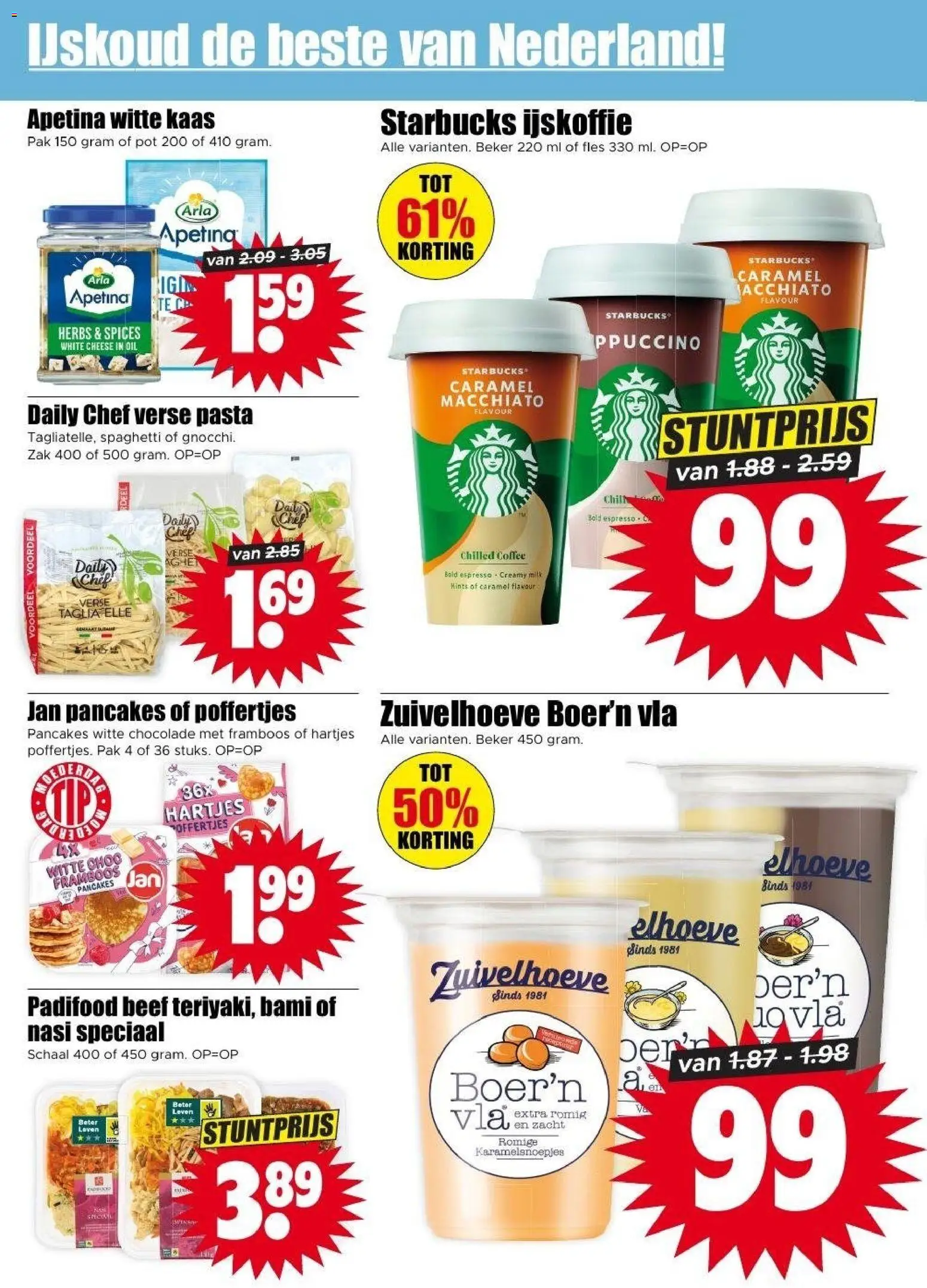 {H1} | Pagina: 8 | Producten: Zak, Ijskoffie, Beker, Kaas