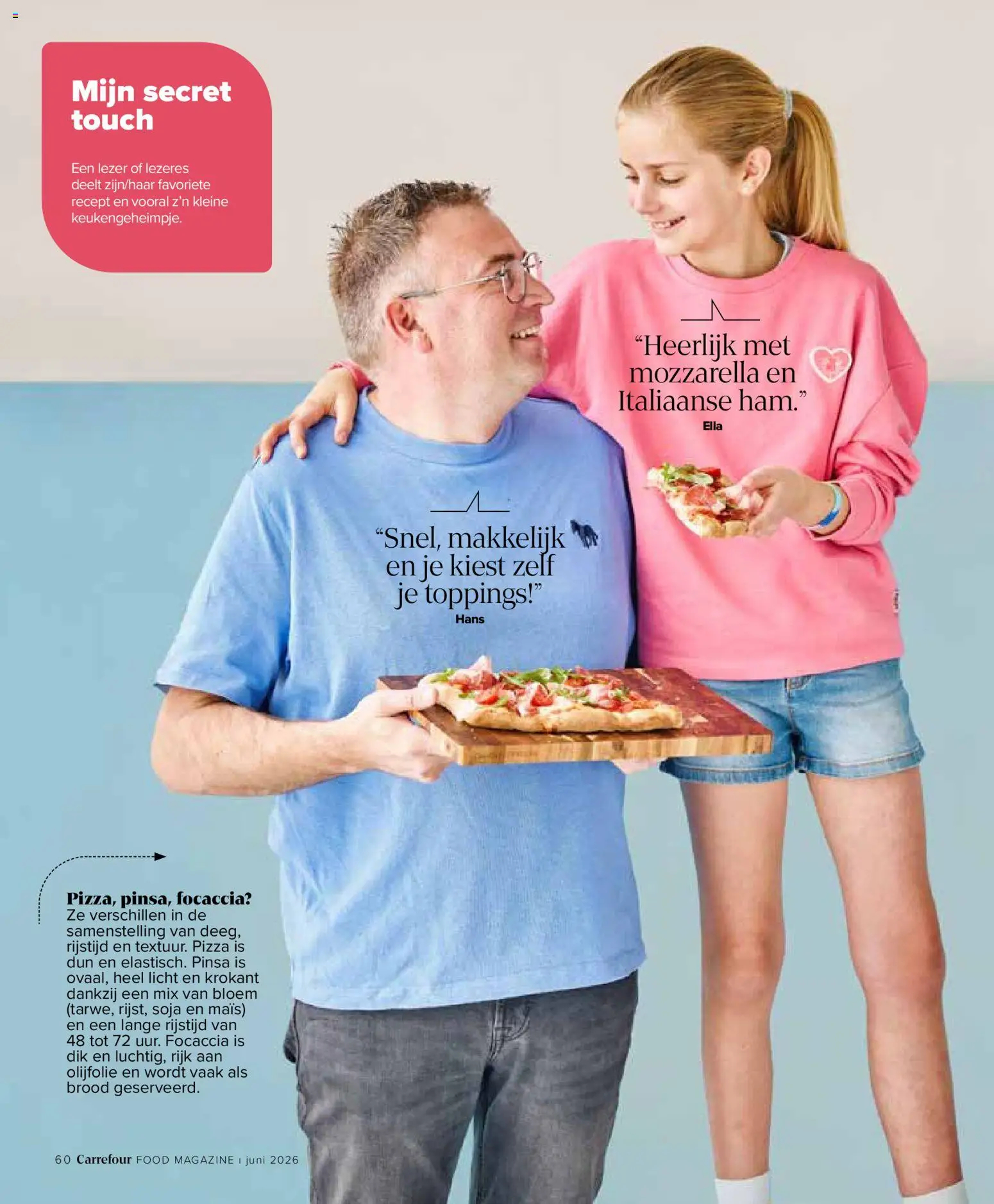 {H1} | Pagina: 60 | Producten: Pizza, Olijfolie, Mozzarella, Brood