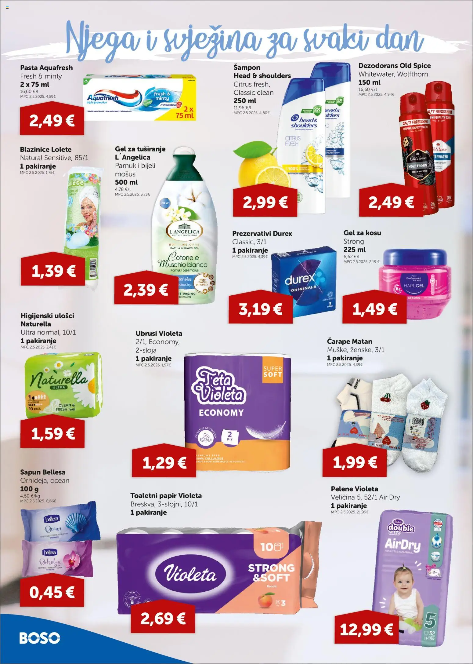 Boso katalog | vrijedi od 04.06.2026 | Stranica: 12 | Proizvodi: Pelene, Feta, Čarape, Violeta
