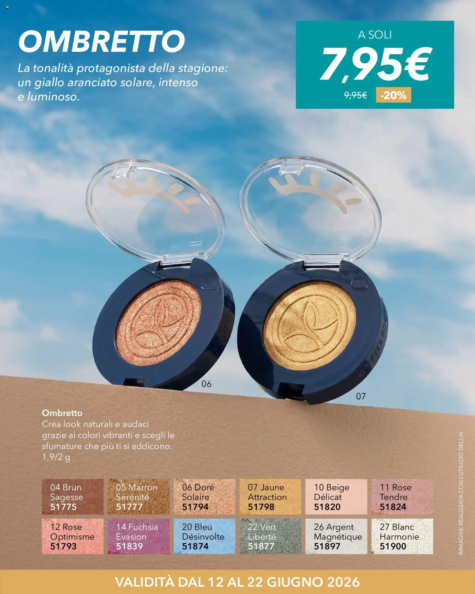 Volantino Yves Rocher del 12.06.2026 | Pagina: 3 | Prodotti: Ombretto