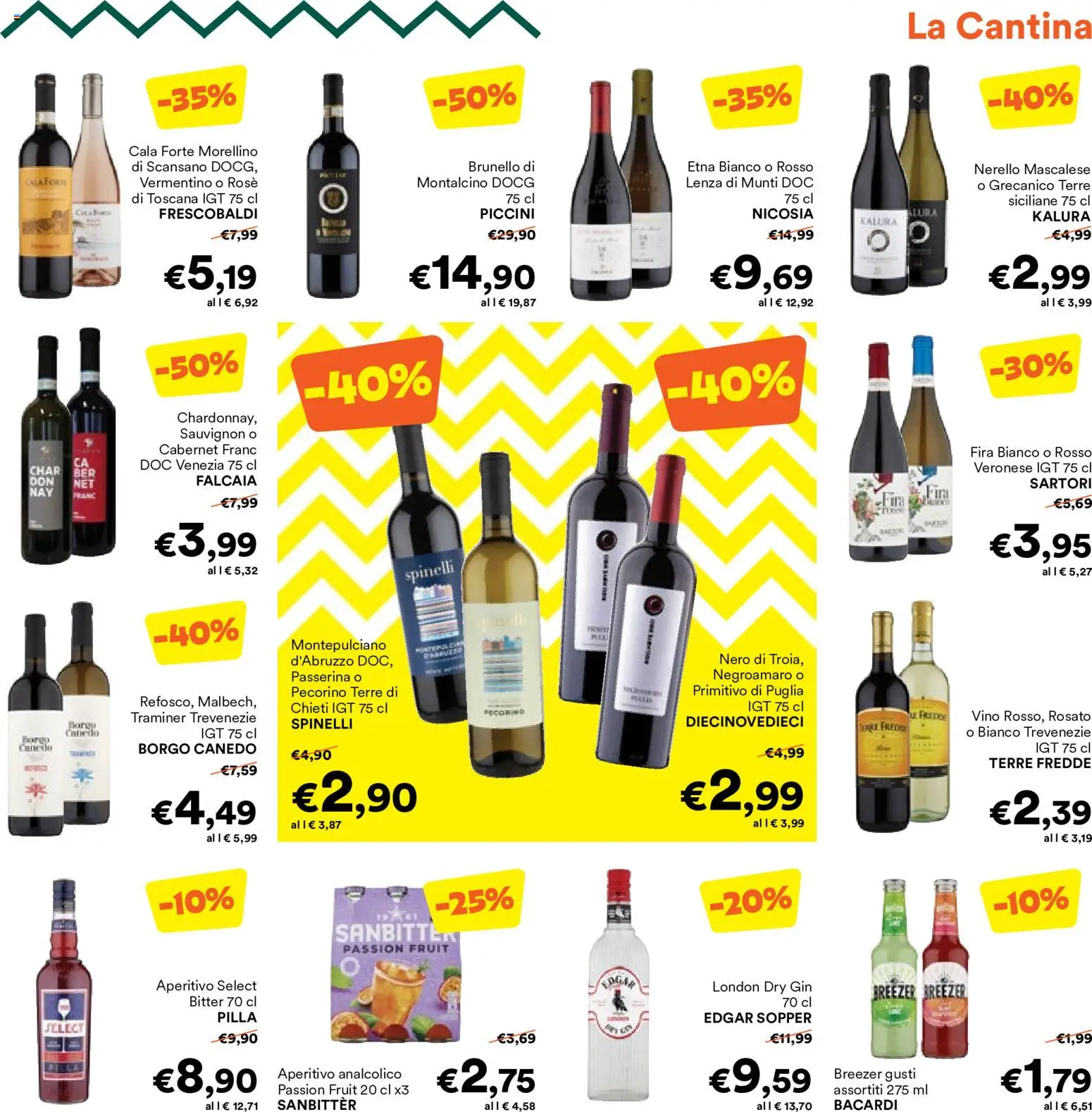 Volantino Unes del 06.05.2026 | Pagina: 19 | Prodotti: Gin, Vino, Pecorino, Aperitivo