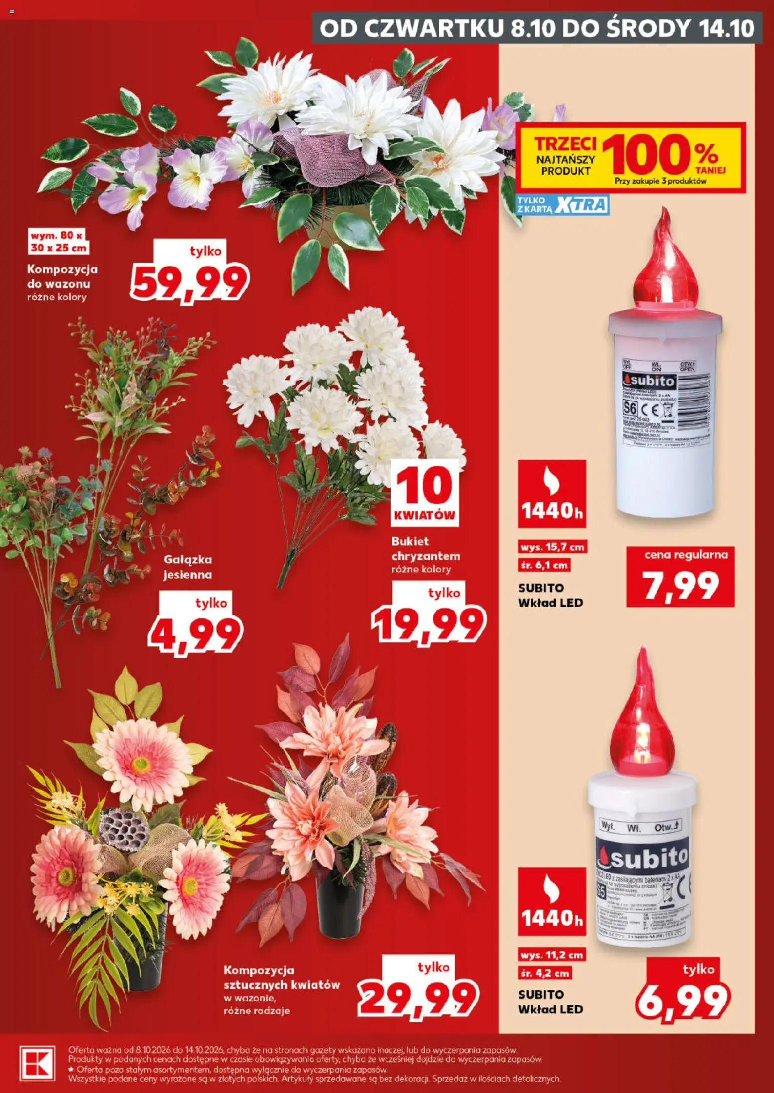 Kaufland Polsko leták - Katalog znicze od 08.10.2026 | Strana: 19 | Produkty: LED