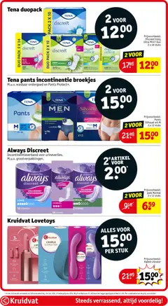 Kruidvat folder week 20 - Voorbeeld van een folder van Kruidvat, geldig van 12.05.2026 | Pagina: 64 | Producten: Kan, Ondergoed, Pads, Festék