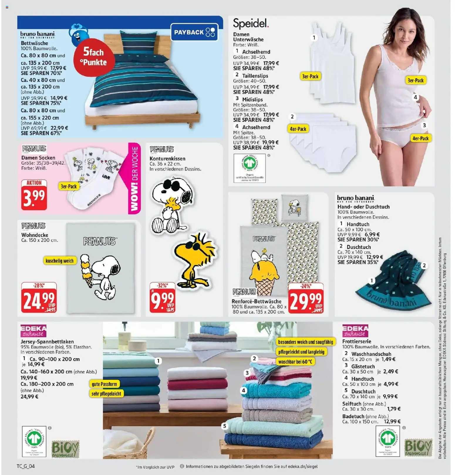 Marktkauf Prospekt Heidenheim (ab 10.08.2026) » Angebote online | Seite: 32 | Produkte: Bettwäsche, Unterwäsche, Socken
