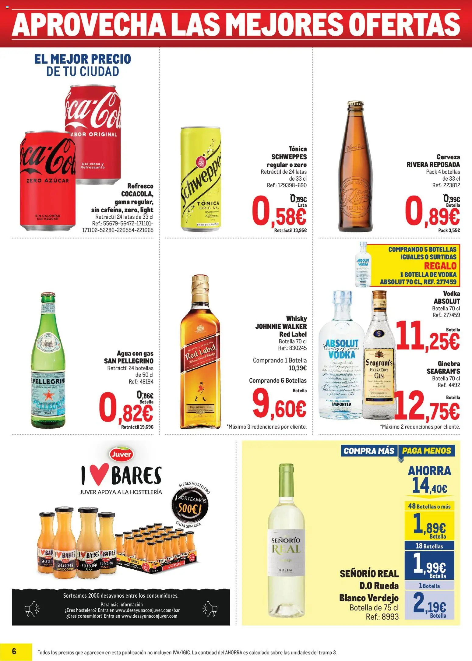 Makro Precios Norte II │ válido desde el 20/07/2026 | Página: 6 | Productos: Cerveza, Ginebra, Vodka, Whisky