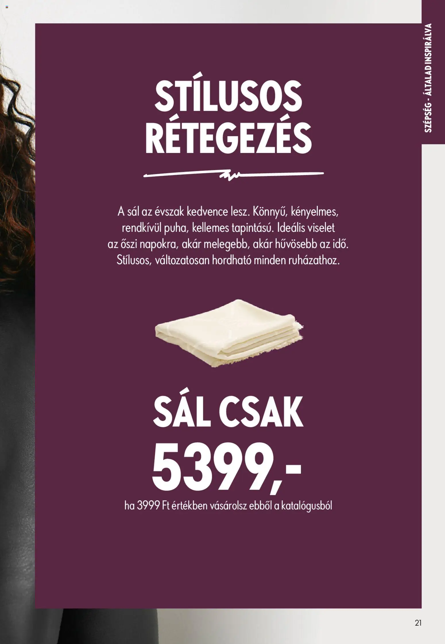 Oriflame akciós ujság - amely érvényes a következő dátumtól: 2026.09.09. | Oldal: 21 | Termékek: Sál
