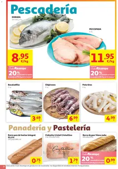 Vista previa Alcampo folleto válido desde el 05.05.2026 | Página: 2 | Productos: Μπλοκ, Pan, Panadería