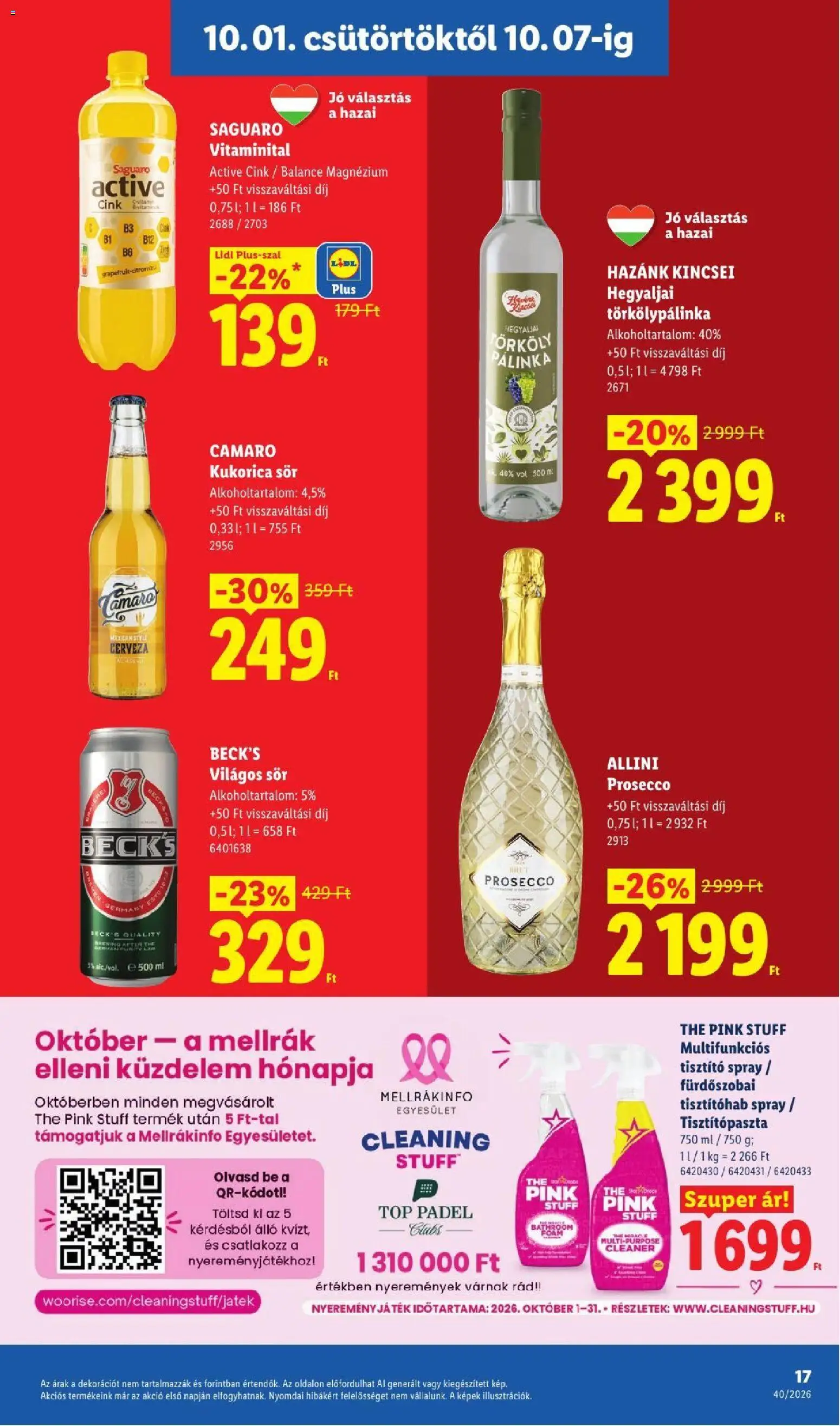Lidl akciós ujság - amely érvényes a következő dátumtól: 2026.10.01. | Oldal: 17