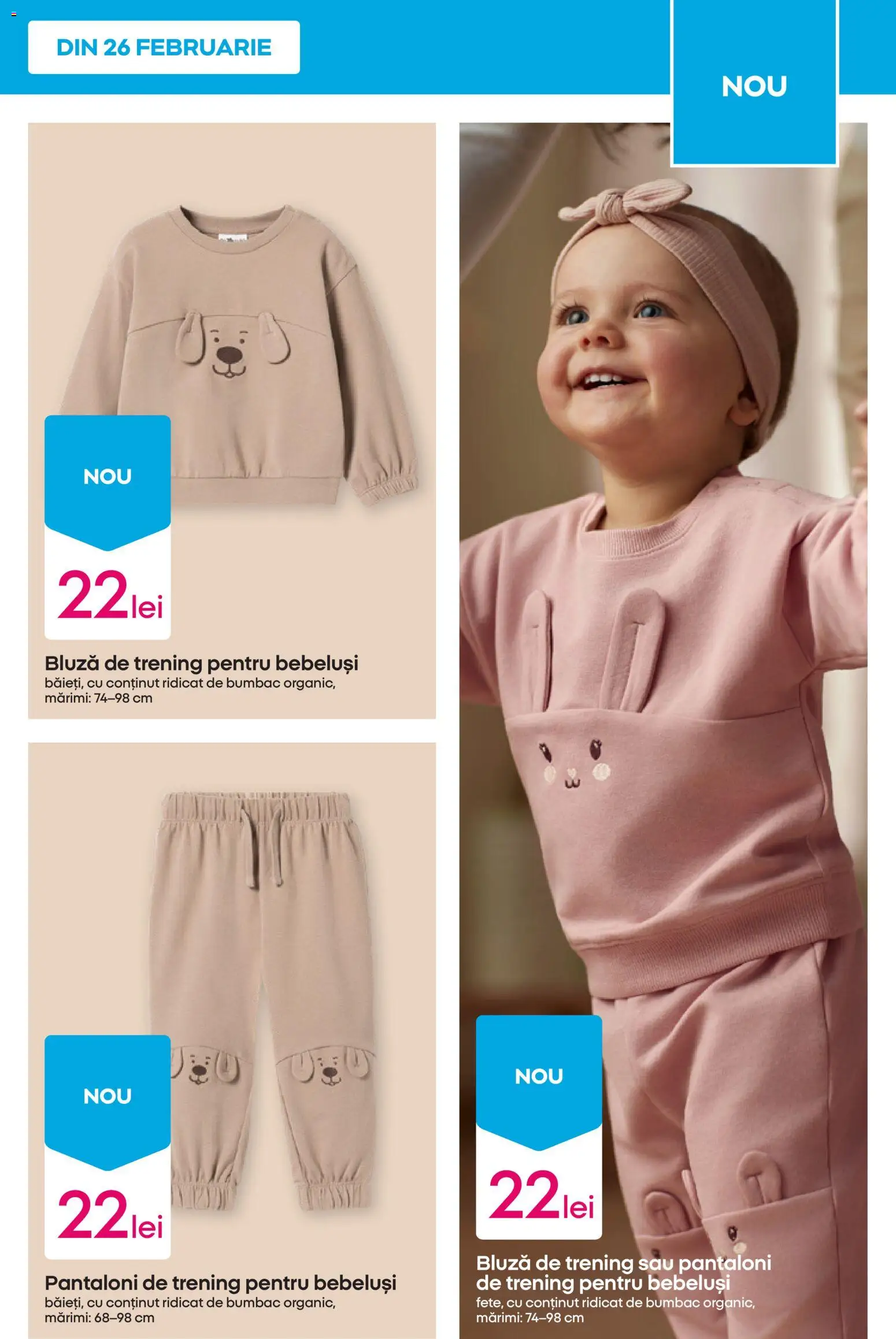 Noul catalog Pepco – valabil de la 26.02.2026 | Pagină: 9 | Produse: Trening, Bluză, Pantaloni