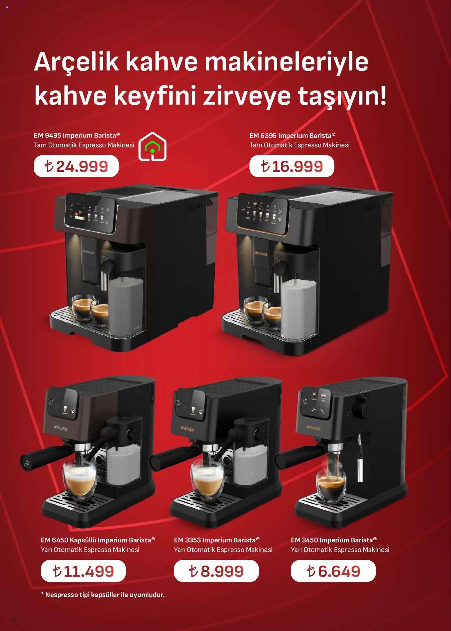 Arçelik Katalog - 16.05.2026 tarihinden itibaren geçerlidir | Sayfa: 43