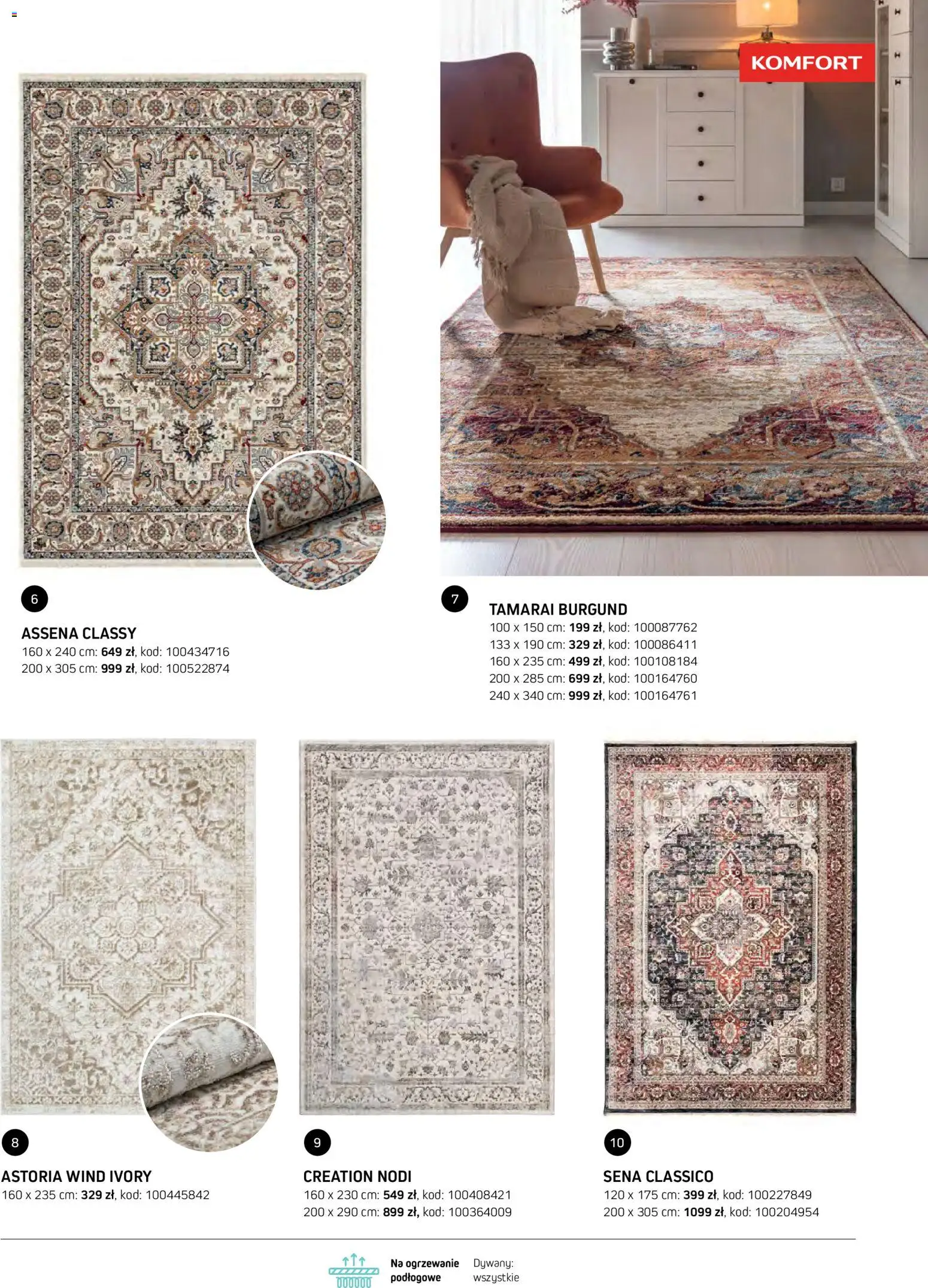 Komfort gazetka - Katalog dywanów od 07.10.2026 | Strona: 25 | Produkty: Dywany