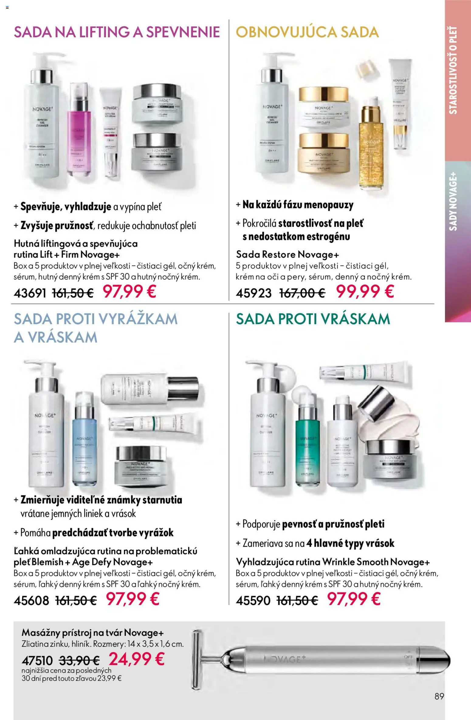 Nové Oriflame akcie – leták je platný od 15.04.2026 | Strana: 89 | Produkty: Masážny prístroj, Krém, Soľ