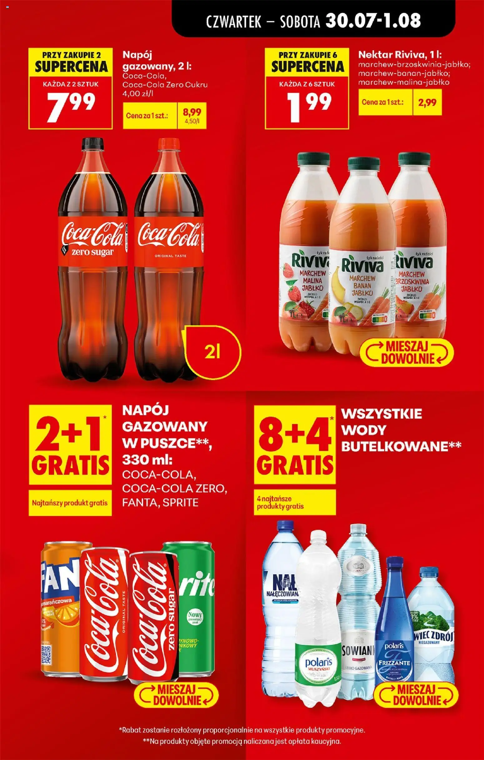 Biedronka Polsko leták - Codziennie niskie ceny od 30.07.2026 | Strana: 17 | Produkty: Frizzante, Coca cola, Banán, Cola