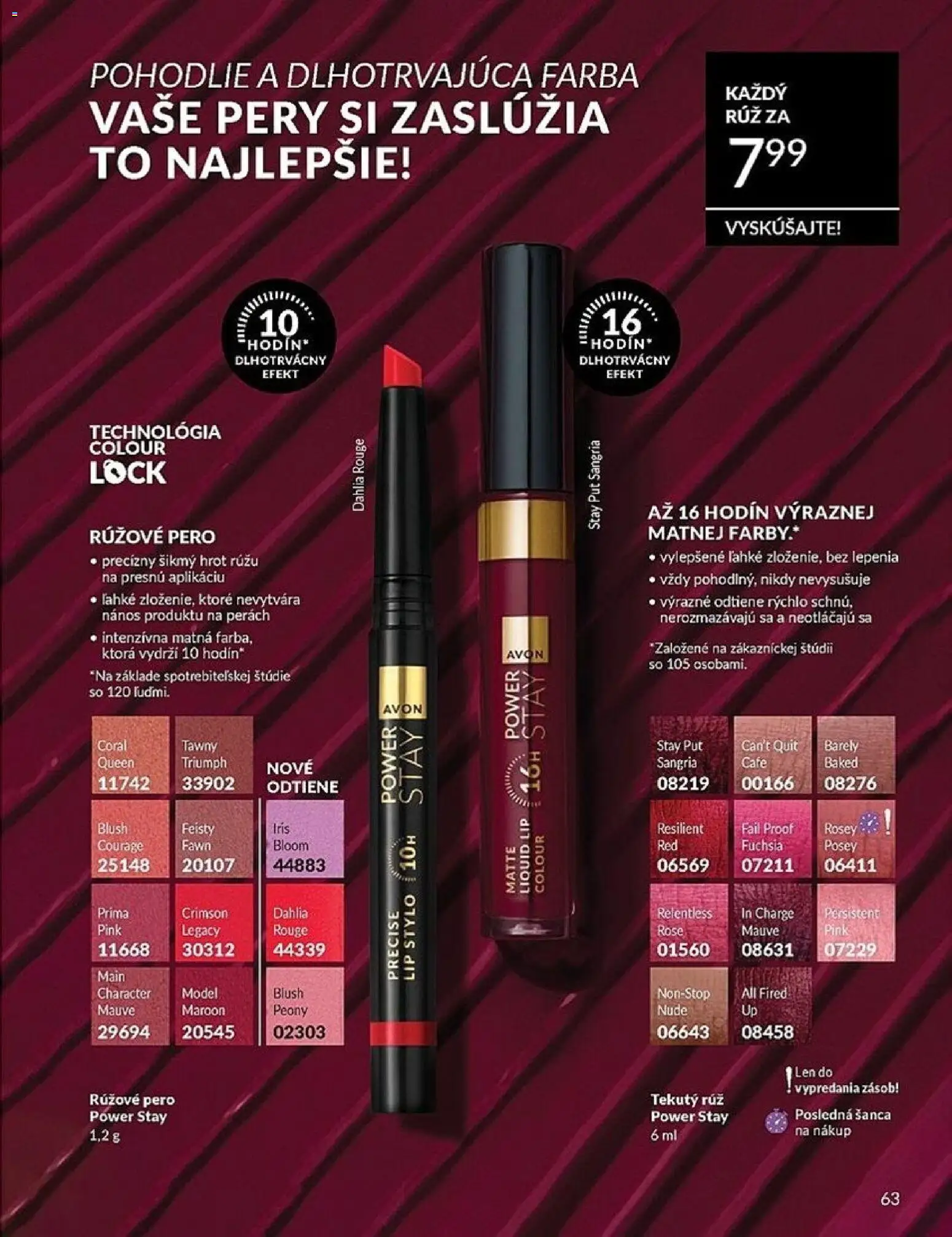 Nové Avon akcie – leták je platný od 01.06.2026 | Strana: 63 | Produkty: Pero