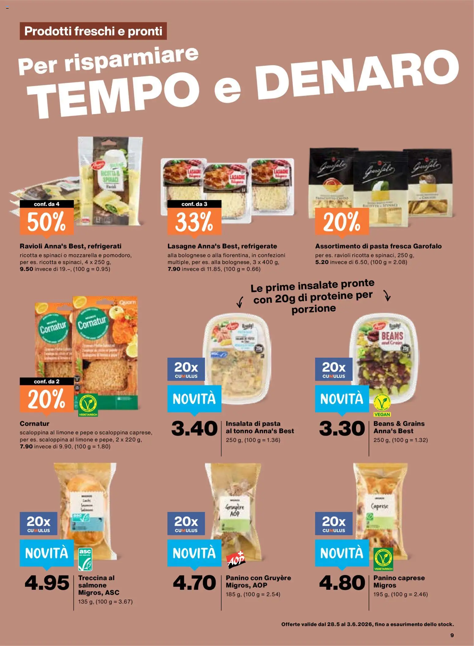 Migros aktionen IT – gültig ab 28.05.2026 | Seite: 9 | Produkte: Pasta
