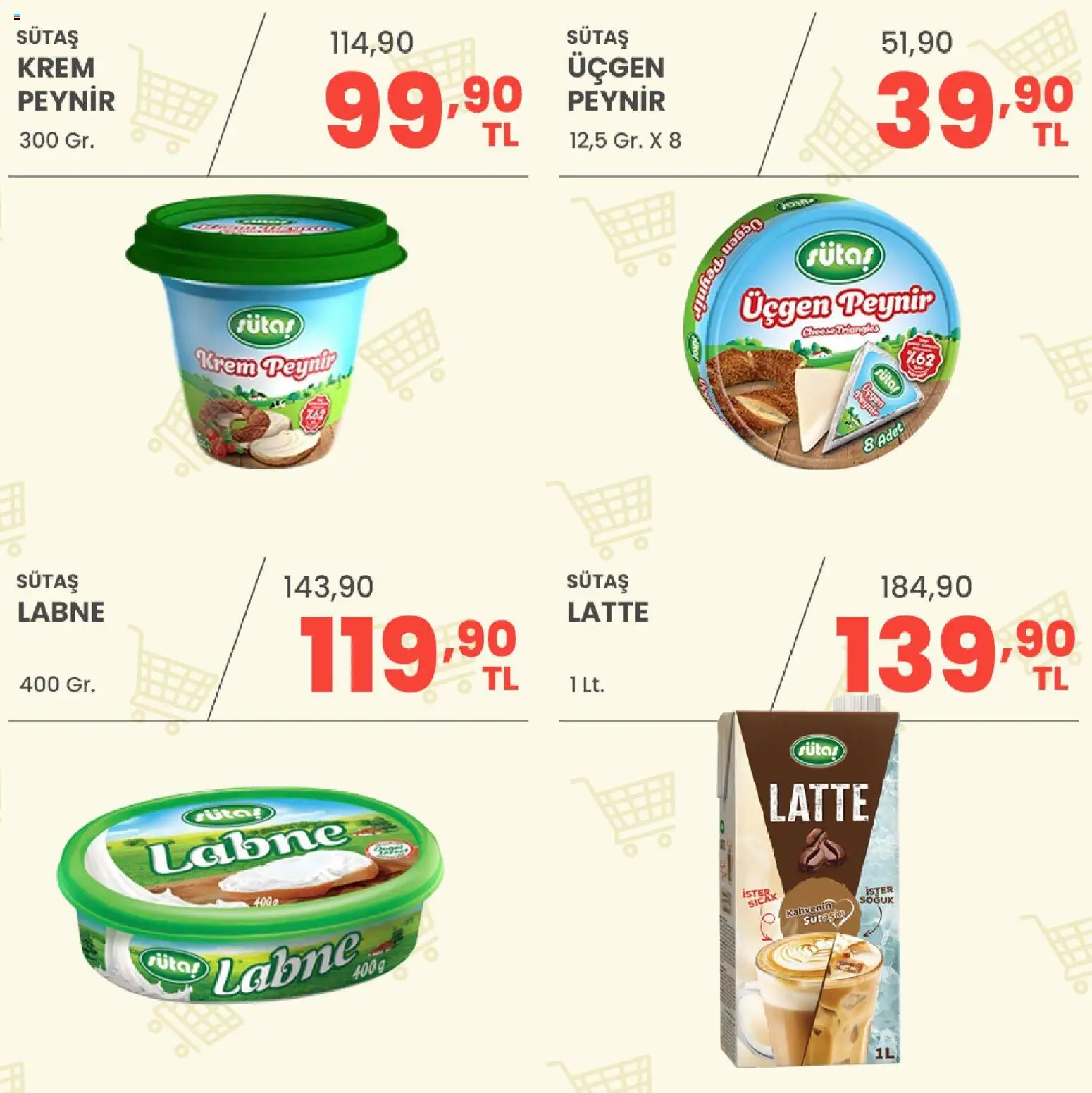 Sarıyer Katalog - 28 Ağustos 2026 tarihinden itibaren geçerlidir | Sayfa: 8 | Ürünler: Krem, Peynir