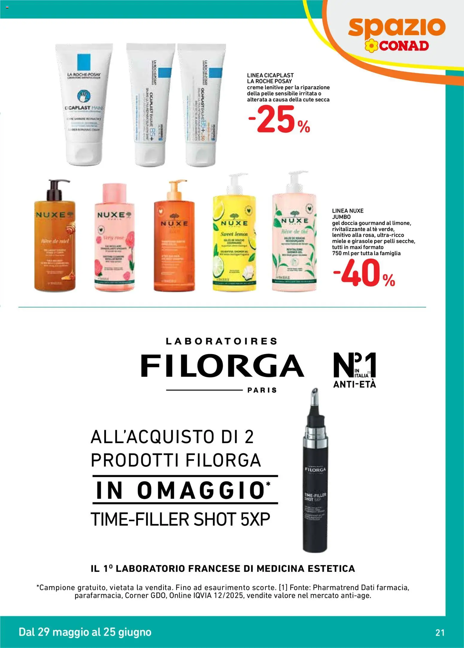Volantino Spazio Conad del 29.05.2026 | Pagina: 21 | Prodotti: Tè, Miele, Doccia