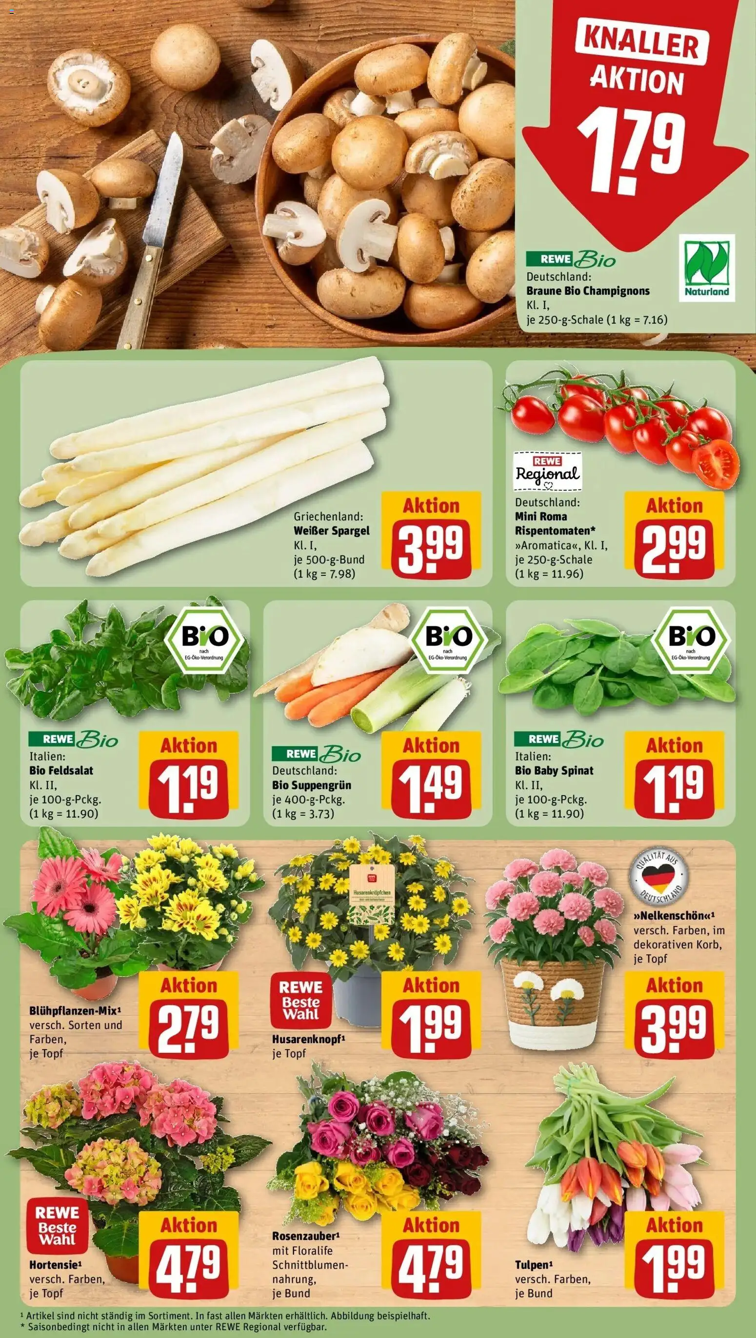Rewe Prospekt Daun / Pützborn	 – gültig ab 05.04.2026 | Seite: 7 | Produkte: Spargel, Champignons