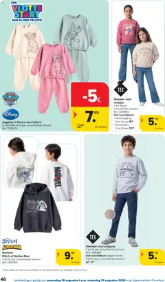 Sweater voor jongens, 3 tot 14 jaar, verschillende kleuren - Voorbeeld van een folder van Carrefour, geldig van 19/08/2026 | Pagina: 46