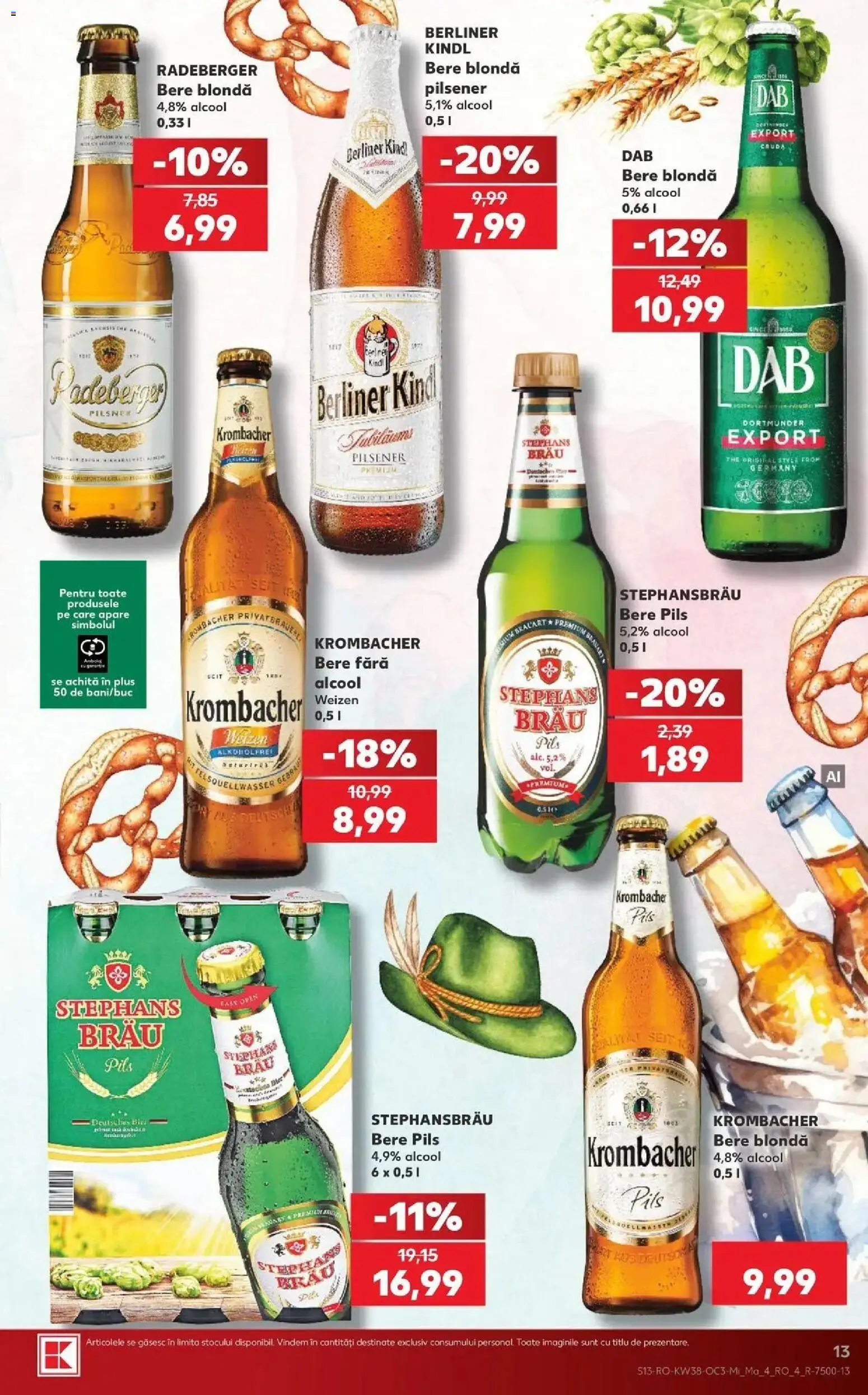 Kaufland Viseu de Sus 16.09.2026 - Revista si Oferta | Pagină: 13 | Produse: Style, Premium, Bere, Plus