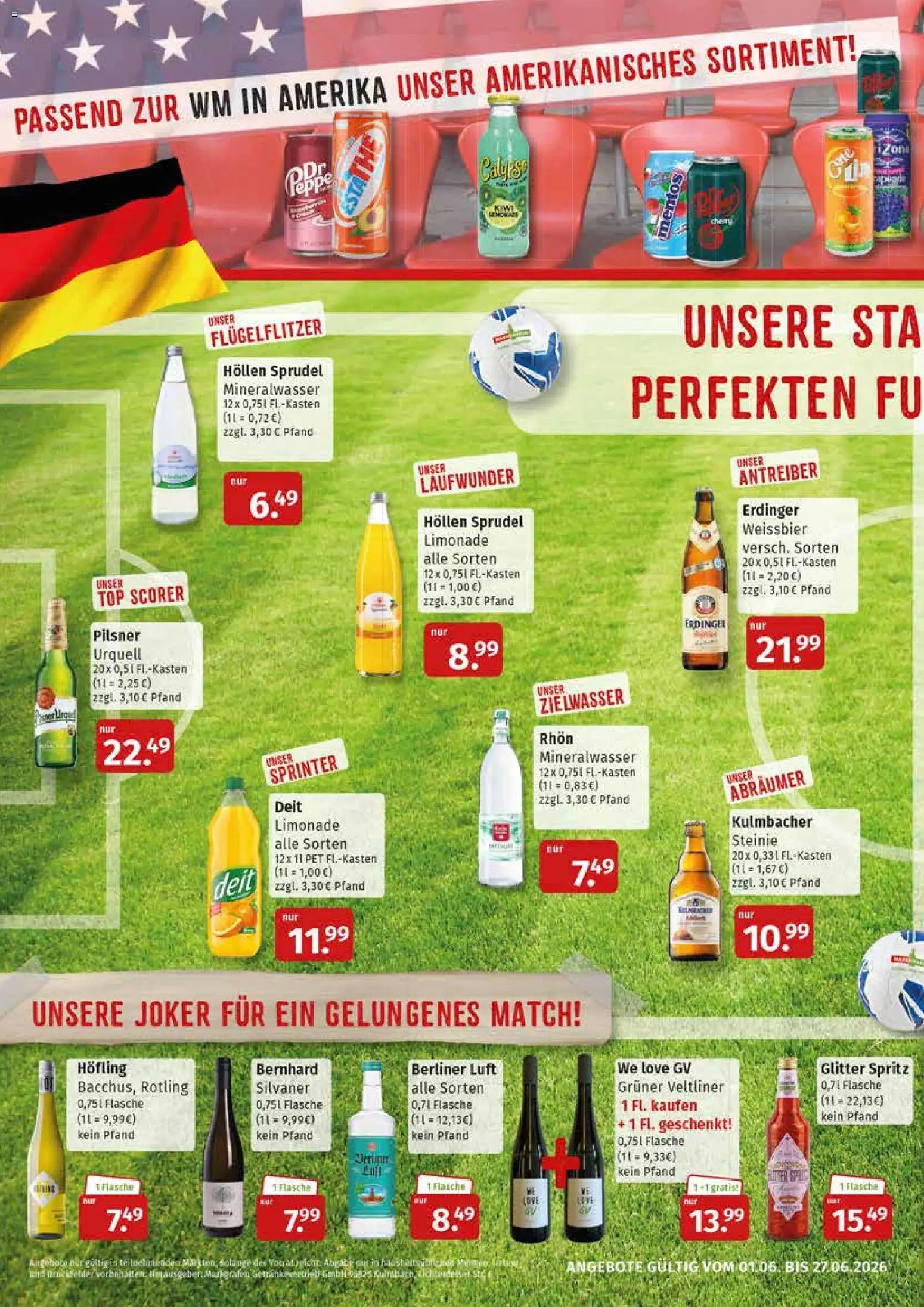Markgrafen Prospekt – gültig ab 01.06.2026 | Seite: 4 | Produkte: Berliner, Top, Erdinger, Mineralwasser