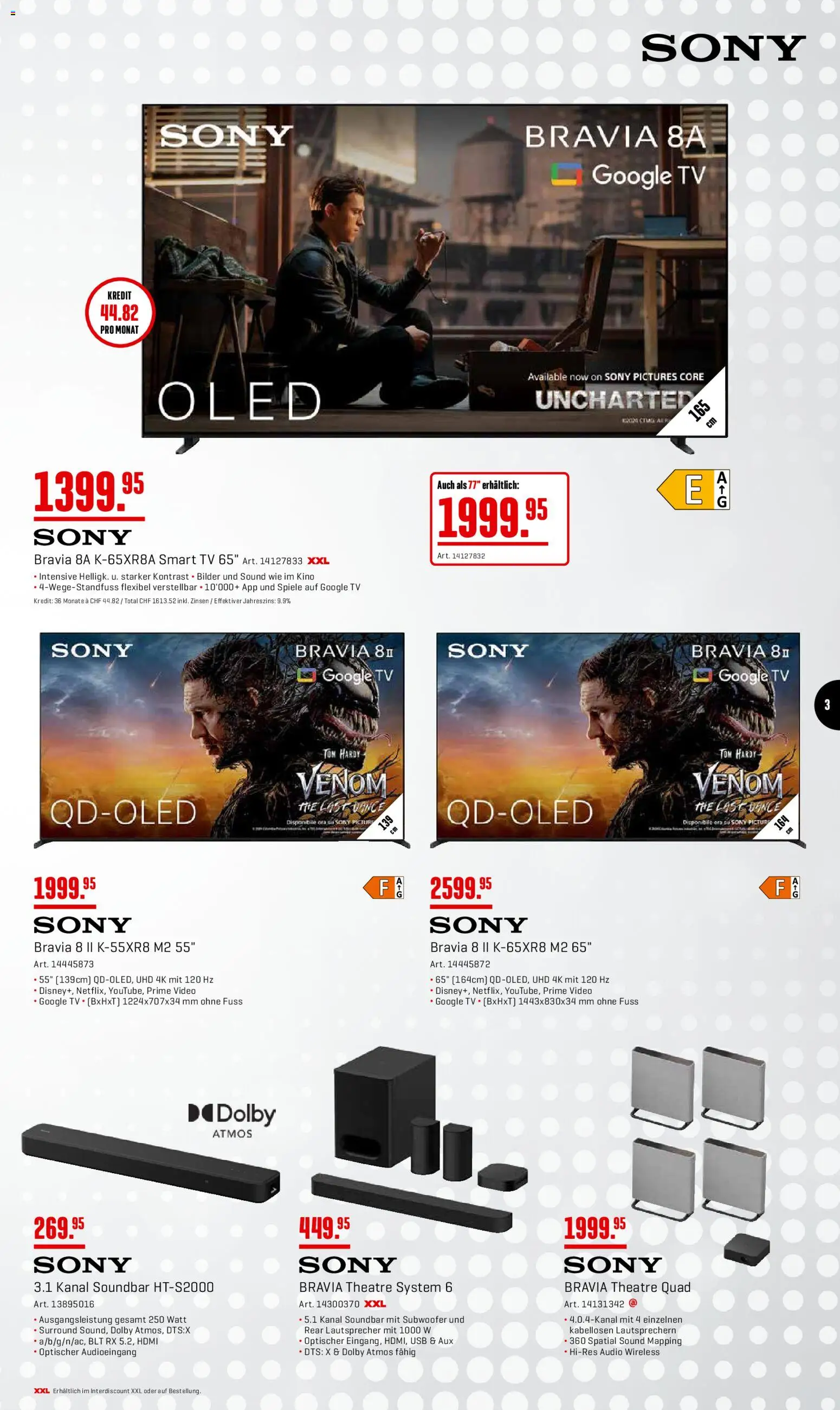 Interdiscount aktionen Angebote – gültig ab 07.09.2026 | Seite: 3 | Produkte: Audio, TV, Lautsprecher, Sony