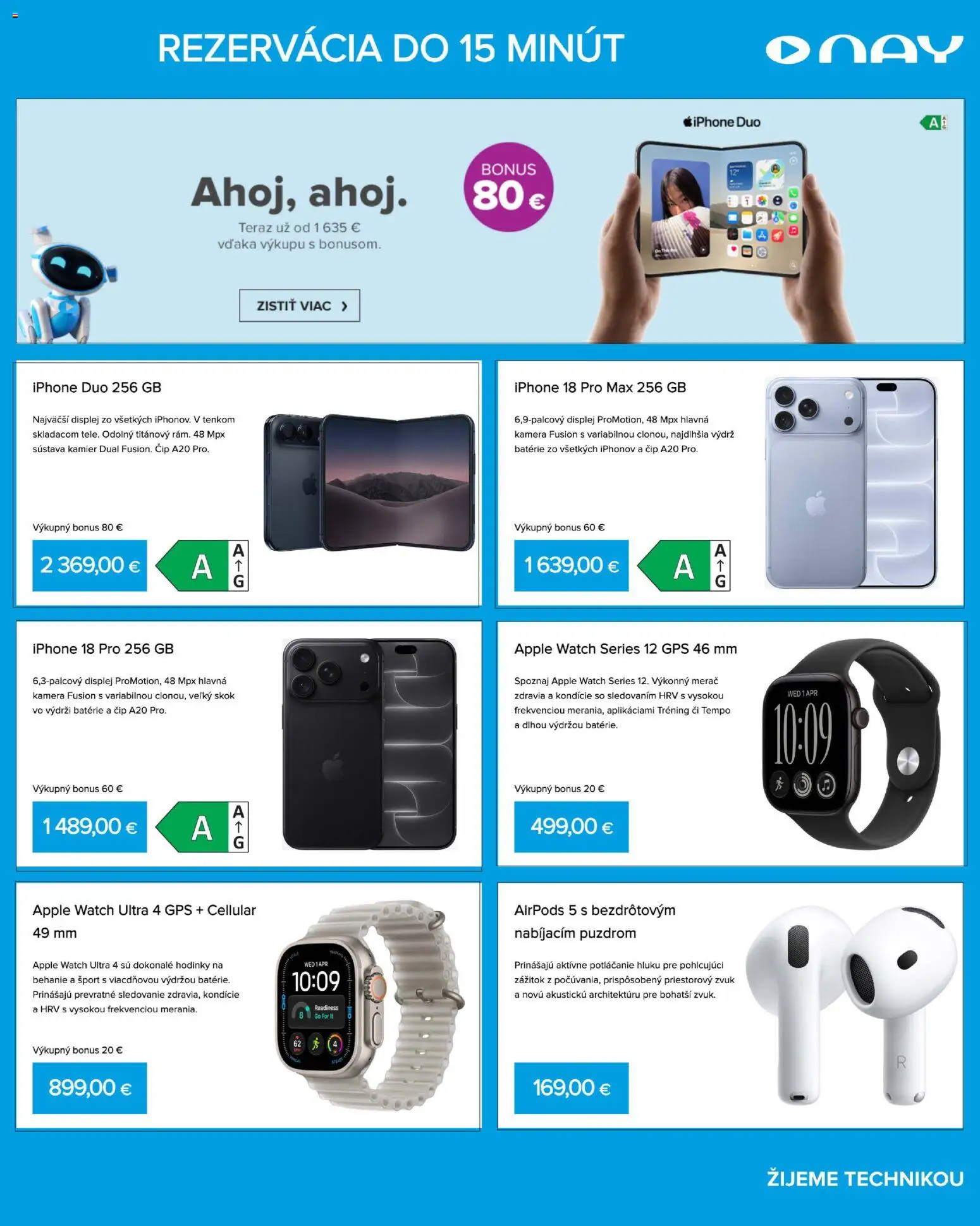 Nové NAY Elektrodom akcie – leták je platný od 19.10.2026 | Strana: 5 | Produkty: Gps, Apple watch ultra, Hodinky, Airpods