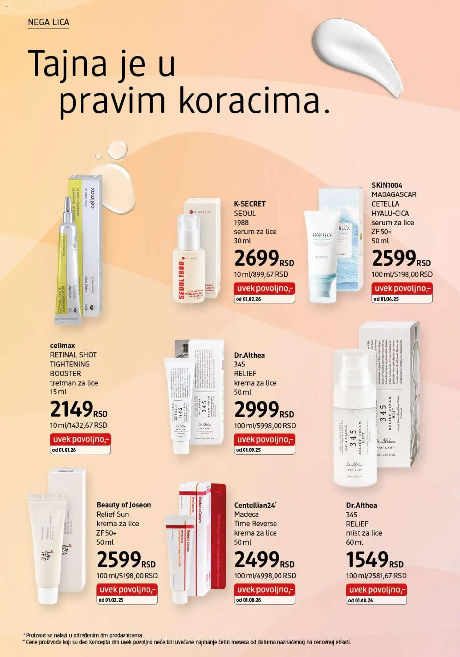 DM Drogerie katalog - važi od 01.11.2026 | Strana: 4 | Proizvode: Krema