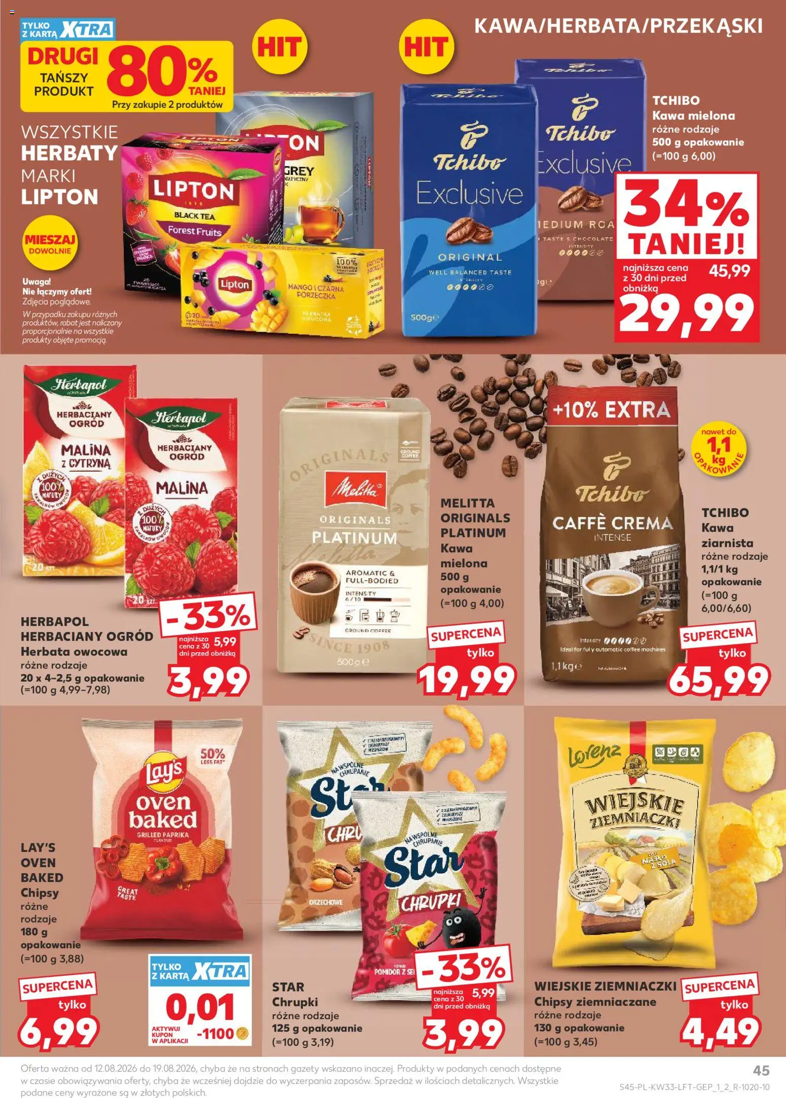 Kaufland gazetka od 12.08.2026 | Strona: 45 | Produkty: Cytryna, Karta, Malina, Kawa