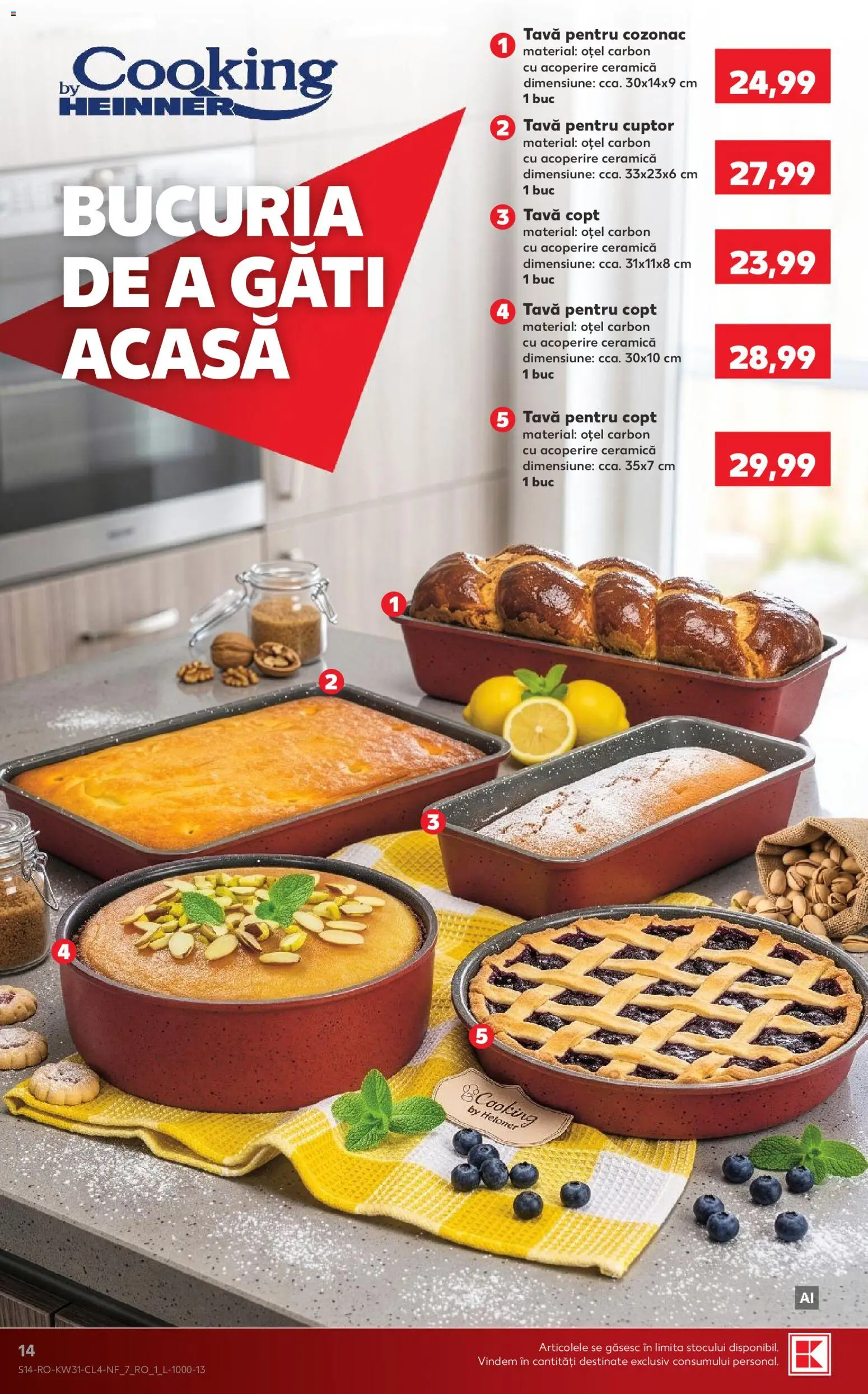 Kaufland RO akciós ujság - amely érvényes a következő dátumtól: 2026.07.29. | Oldal: 14