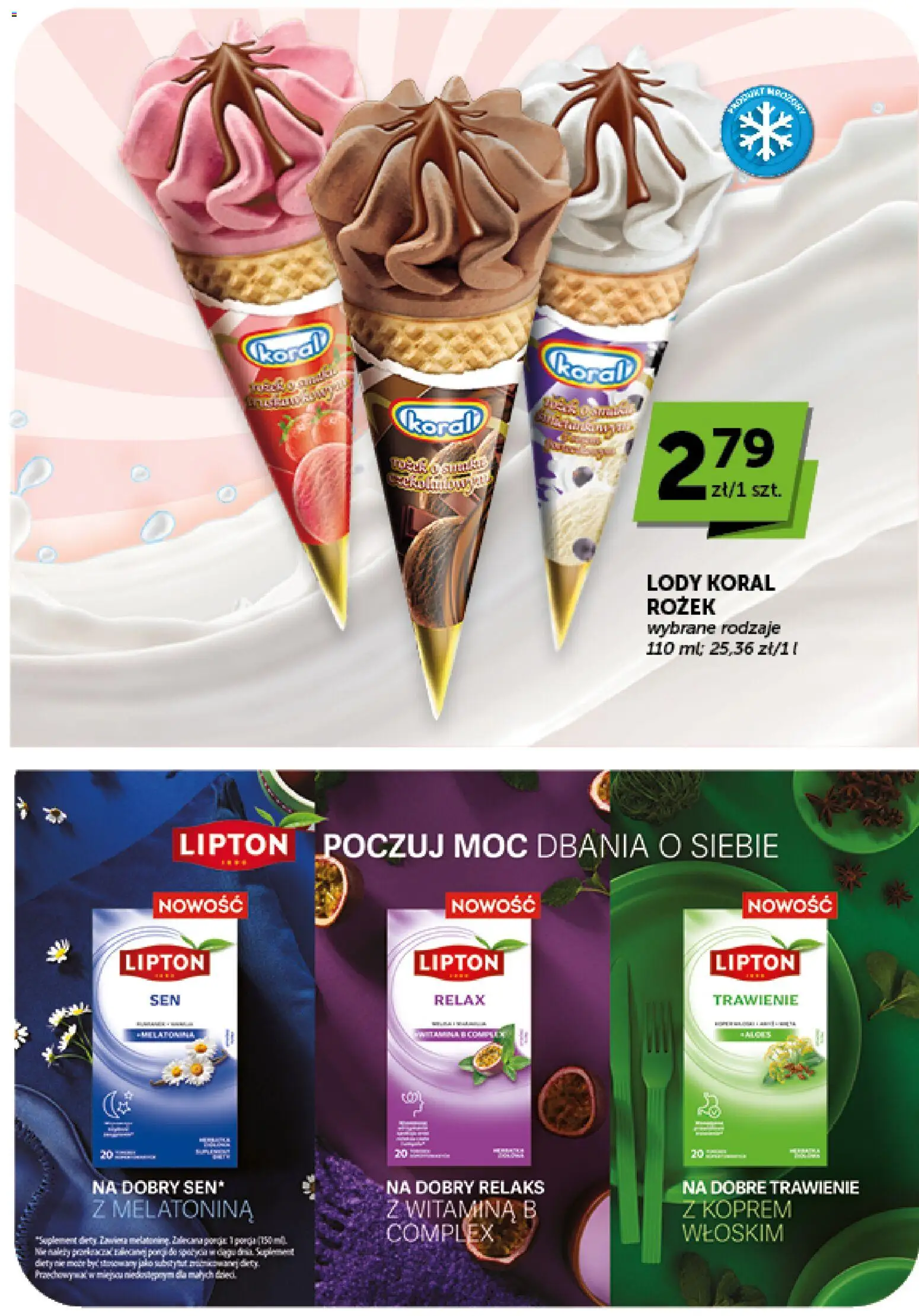 Groszek gazetka - Market od 06.08.2026 | Strona: 29 | Produkty: Lody koral, Lody