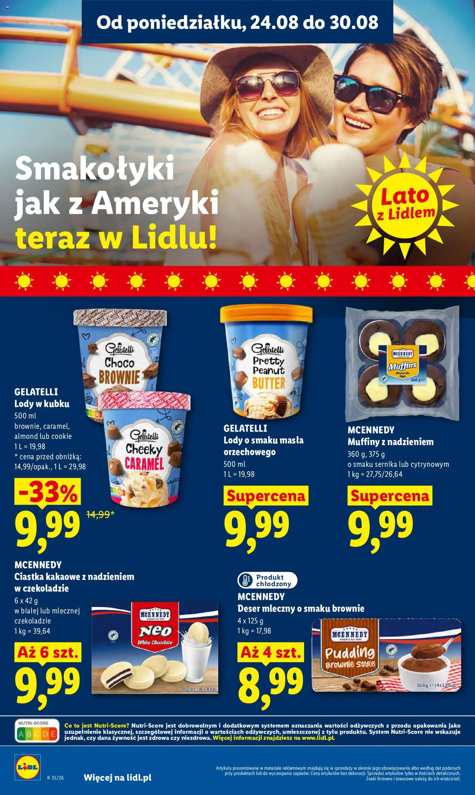 Lidl Polsko leták od 24.08.2026 | Strana: 58 | Produkty: Muffiny, Brownie, Gelatelli