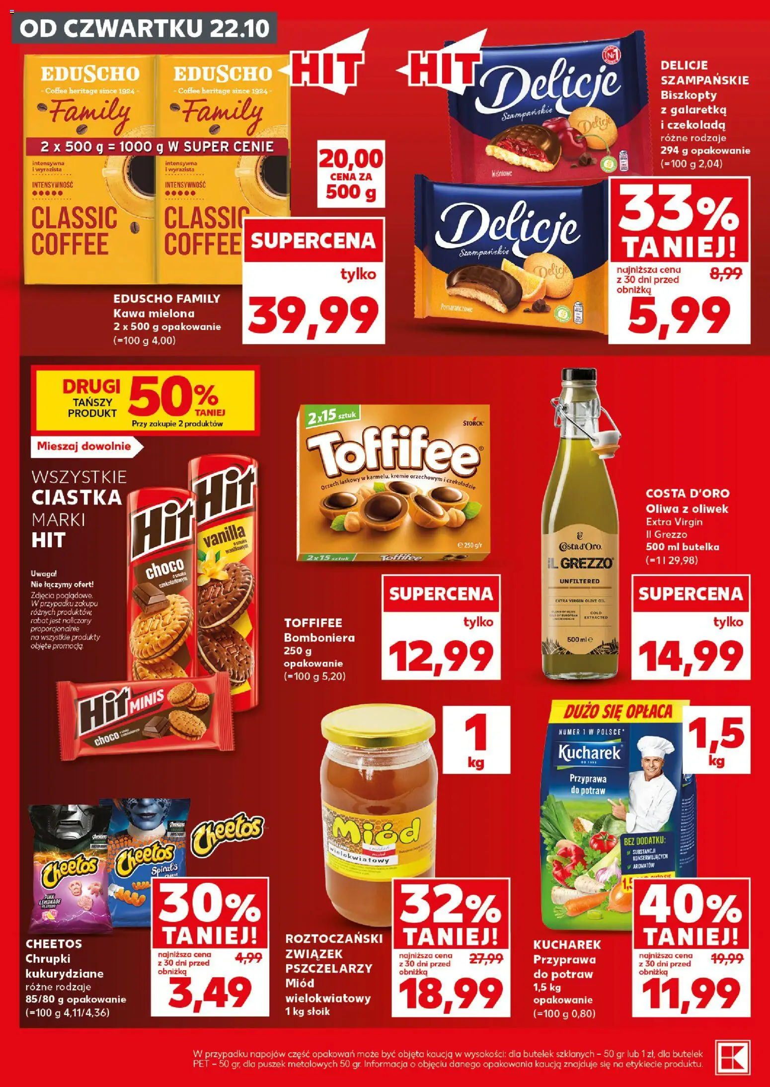 Kaufland Polsko leták - Mocny start od 26.10.2026 | Strana: 10 | Produkty: Toffifee, Cheetos