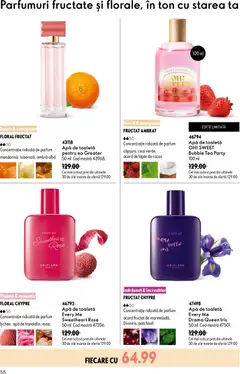 Ofertele Oriflame valabile de la 08.07.2026 | Pagină: 58 | Produse: Liqueur, Parfum, Apă de toaletă, Ceai