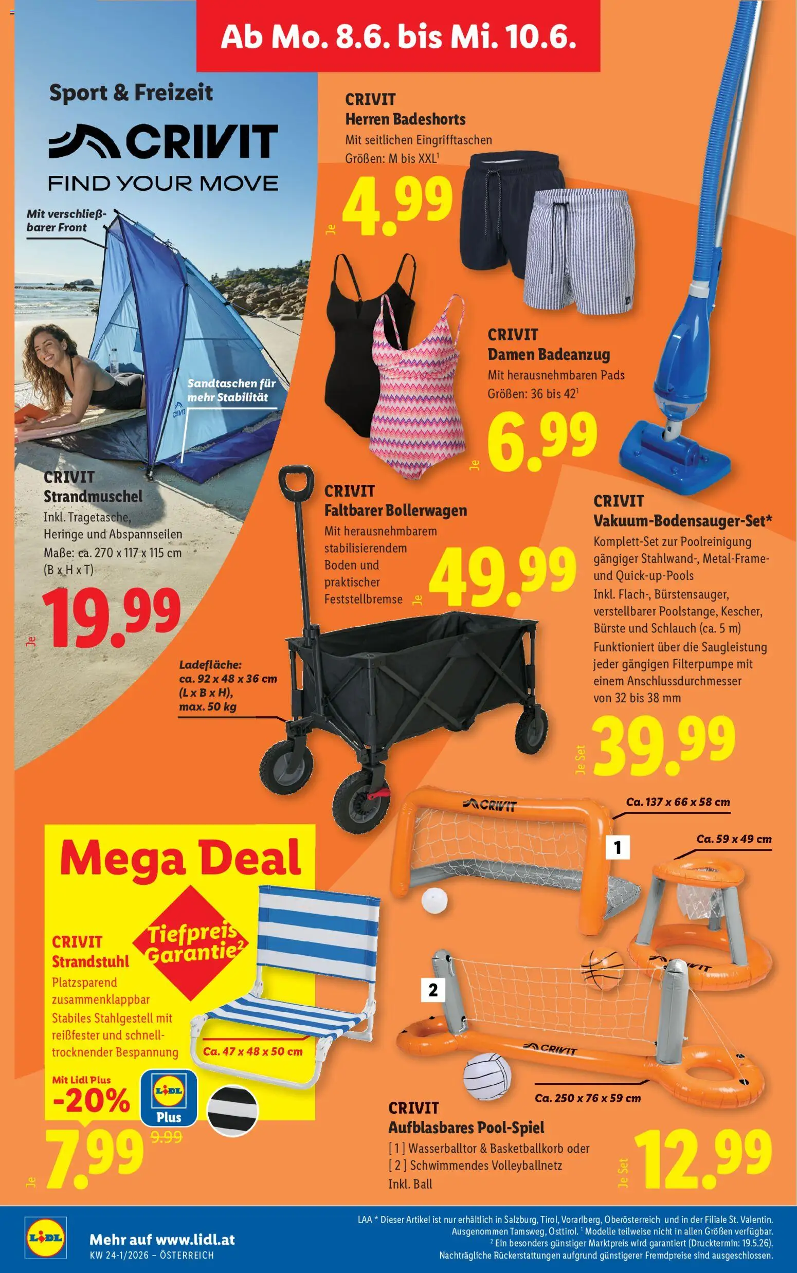 Lidl Flugblatt - Altenmarkt im Pongau, St. Johann im Pongau, Zell am See gültig ab 03.06.2026 | Seite: 41 | Produkte: Badeanzug, Bürste
