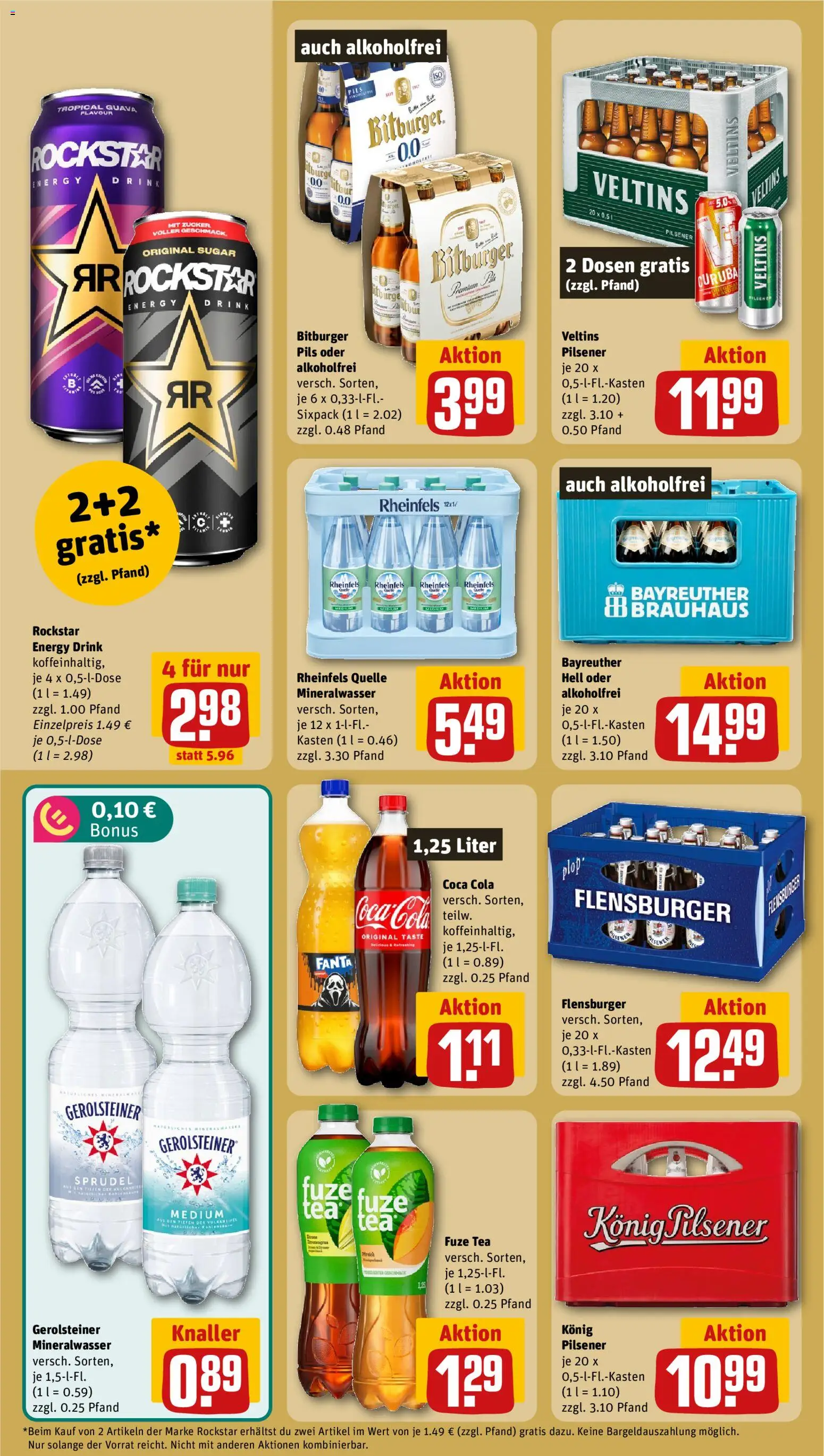 Rewe ihr Kaufpark Prospekt – gültig ab 07.09.2026 | Seite: 22 | Produkte: Bitburger, Rockstar energy, Fuze tea, Cola