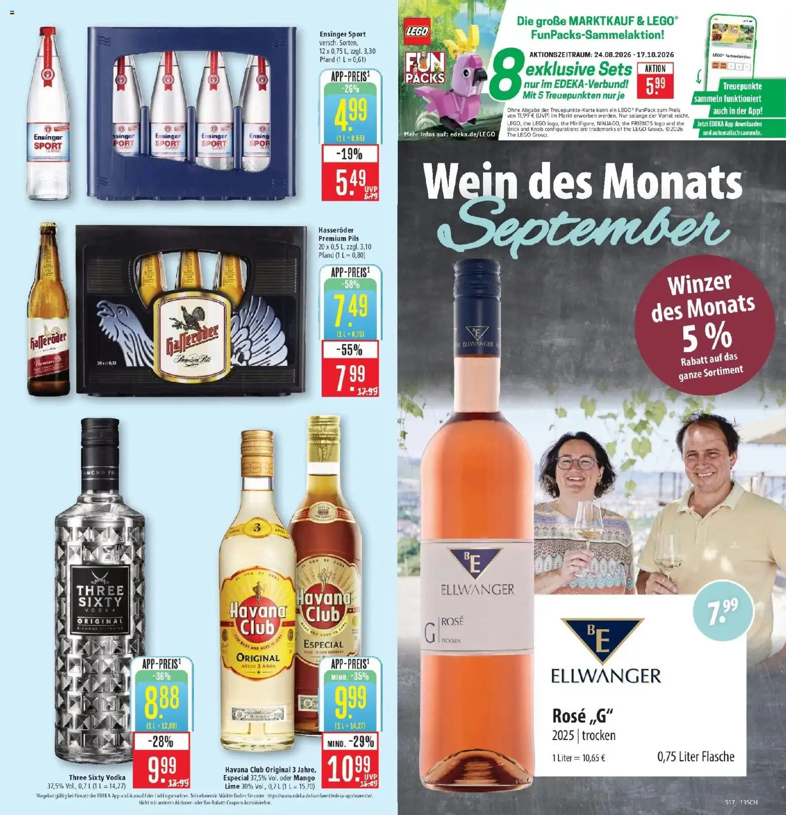 Marktkauf Prospekt Schorndorf (ab 21.09.2026) » Angebote online | Seite: 17 | Produkte: Havana club, Mango, Vodka, Hasseröder