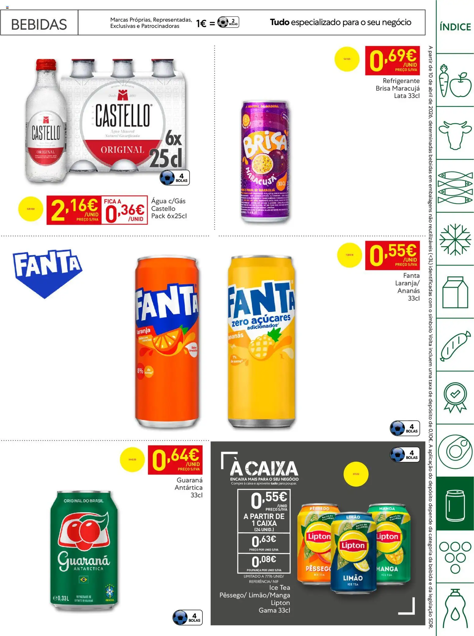 Recheio Horeca Madeira │ válido de 05.05.2026 | Página: 27 | Produtos: Agua, Refrigerante, Sumo, Bebida