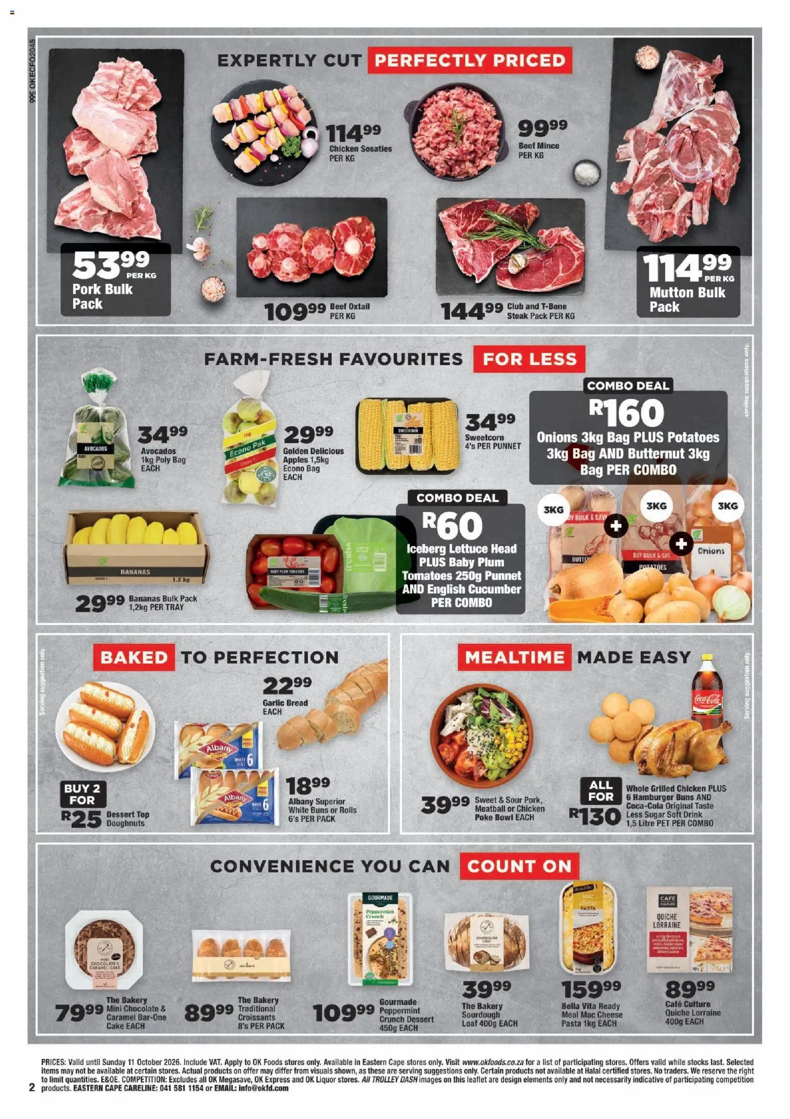 New OK Foods catalogue – valid from 23/09/2026 | Page: 2 | Products: Tomatoes, Beef, Pasta, Potatoes
